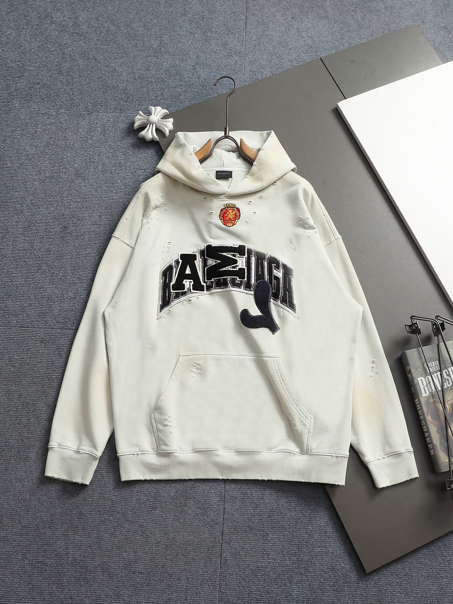 Cheap Balmain Hoodies for Men in 222639, $60 USD- [IB222639] - Replica Balmain Hoodies for Men