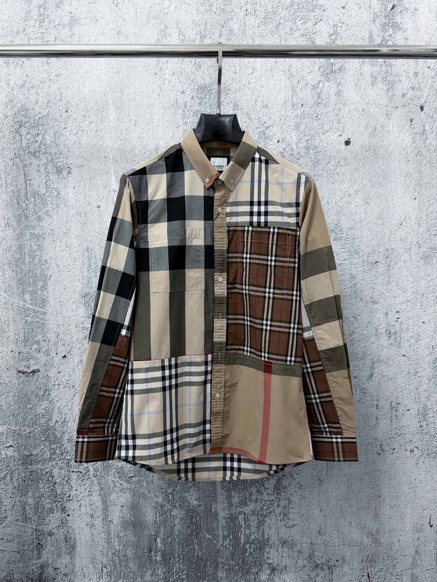 Cheap Burberry Long-Sleeved Polo Shirts for Men in 222689, $45 USD- [IB222689] - Replica Burberry Long-Sleeved Polo Shirts for Men