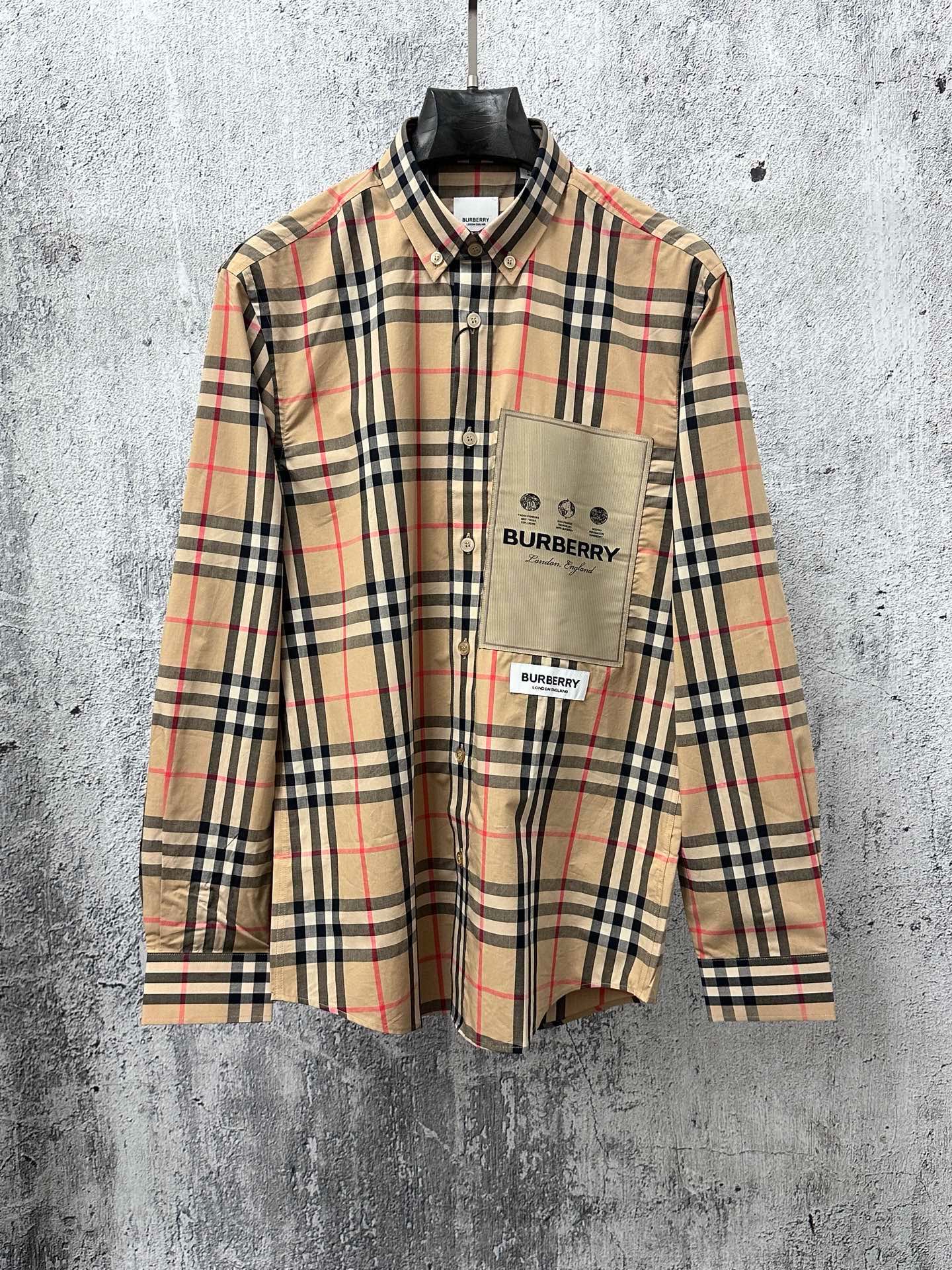 Cheap Burberry Long-Sleeved Polo Shirts for Men in 222701, $45 USD- [IB222701] - Replica Burberry Long-Sleeved Polo Shirts for Men
