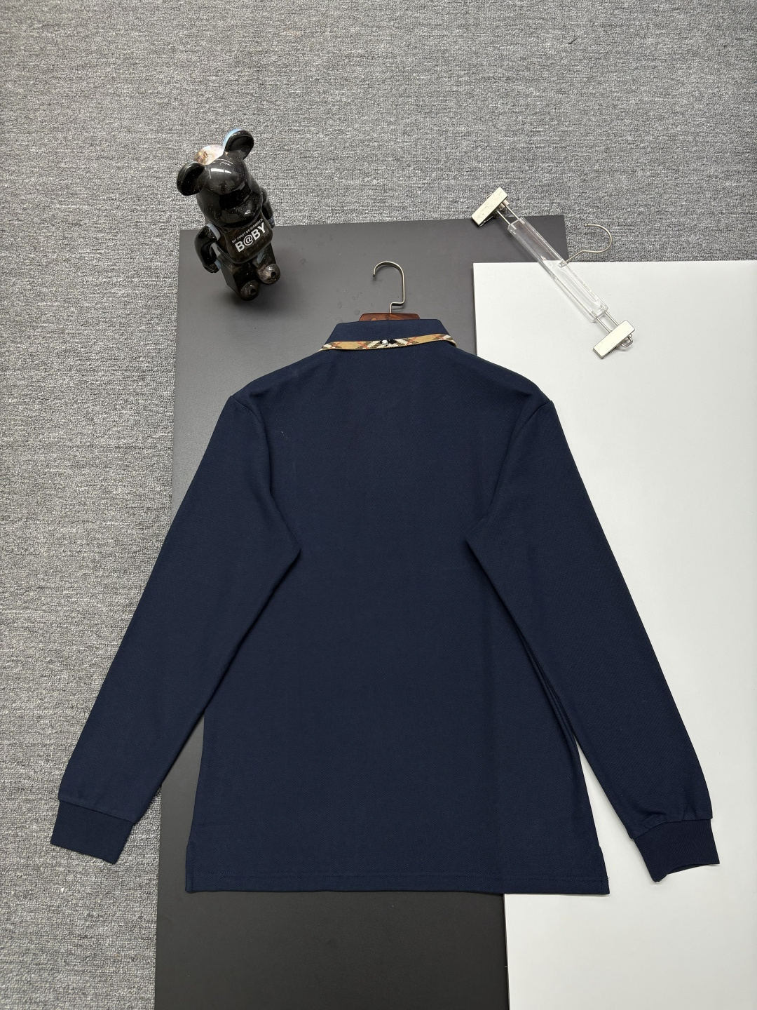 Cheap Burberry Long-Sleeved Polo Shirts for Men in 222722, $40 USD- [IB222722] - Replica Burberry Long-Sleeved Polo Shirts for Men