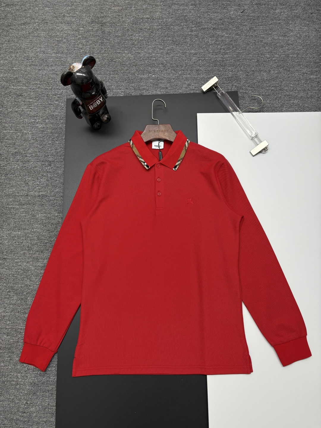 Cheap Burberry Long-Sleeved Polo Shirts for Men in 222723, $40 USD- [IB222723] - Replica Burberry Long-Sleeved Polo Shirts for Men