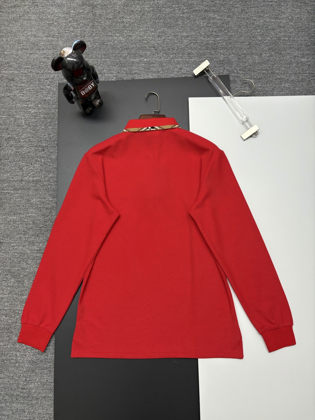 Cheap Burberry Long-Sleeved Polo Shirts for Men in 222723, $40 USD- [IB222723] - Replica Burberry Long-Sleeved Polo Shirts for Men