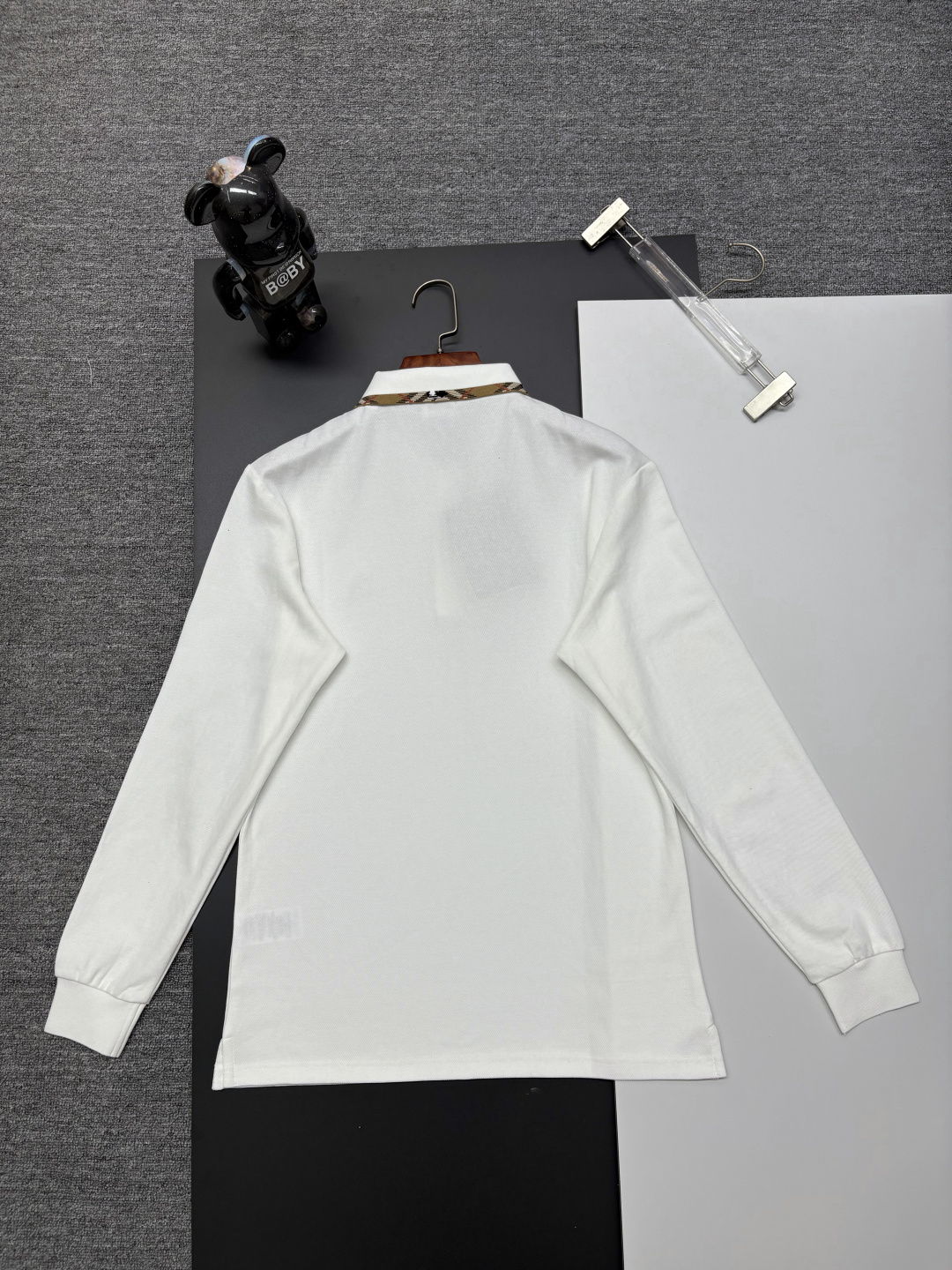 Cheap Burberry Long-Sleeved Polo Shirts for Men in 222725, $40 USD- [IB222725] - Replica Burberry Long-Sleeved Polo Shirts for Men