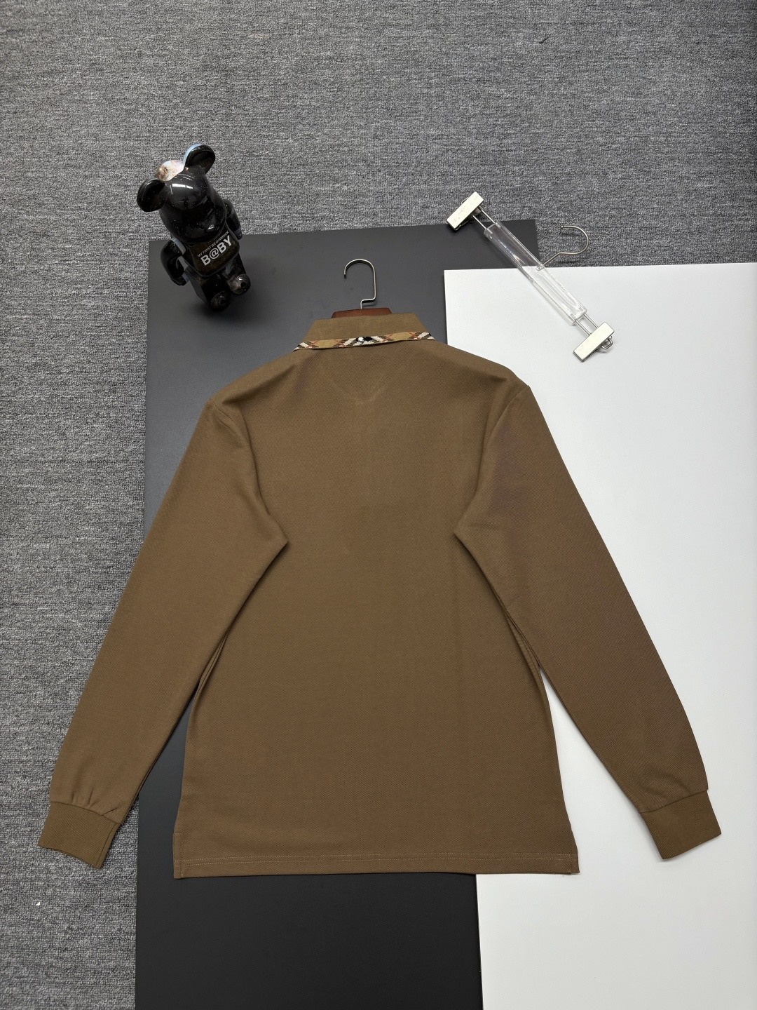 Cheap Burberry Long-Sleeved Polo Shirts for Men in 222726, $40 USD- [IB222726] - Replica Burberry Long-Sleeved Polo Shirts for Men