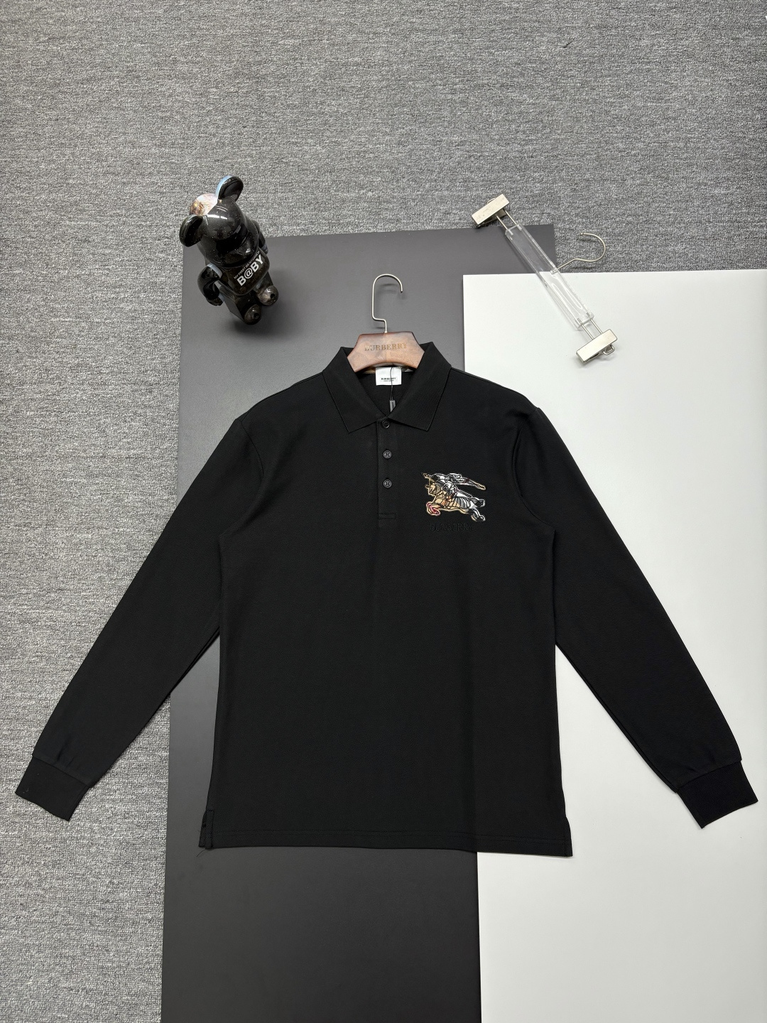 Cheap Burberry Long-Sleeved Polo Shirts for Men in 222730, $40 USD- [IB222730] - Replica Burberry Long-Sleeved Polo Shirts for Men