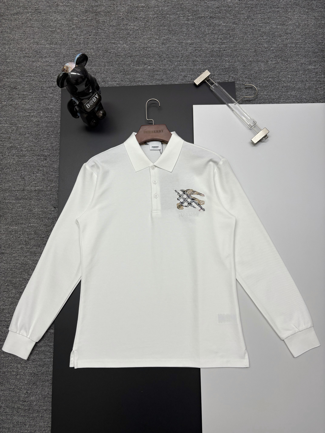Cheap Burberry Long-Sleeved Polo Shirts for Men in 222731, $40 USD- [IB222731] - Replica Burberry Long-Sleeved Polo Shirts for Men