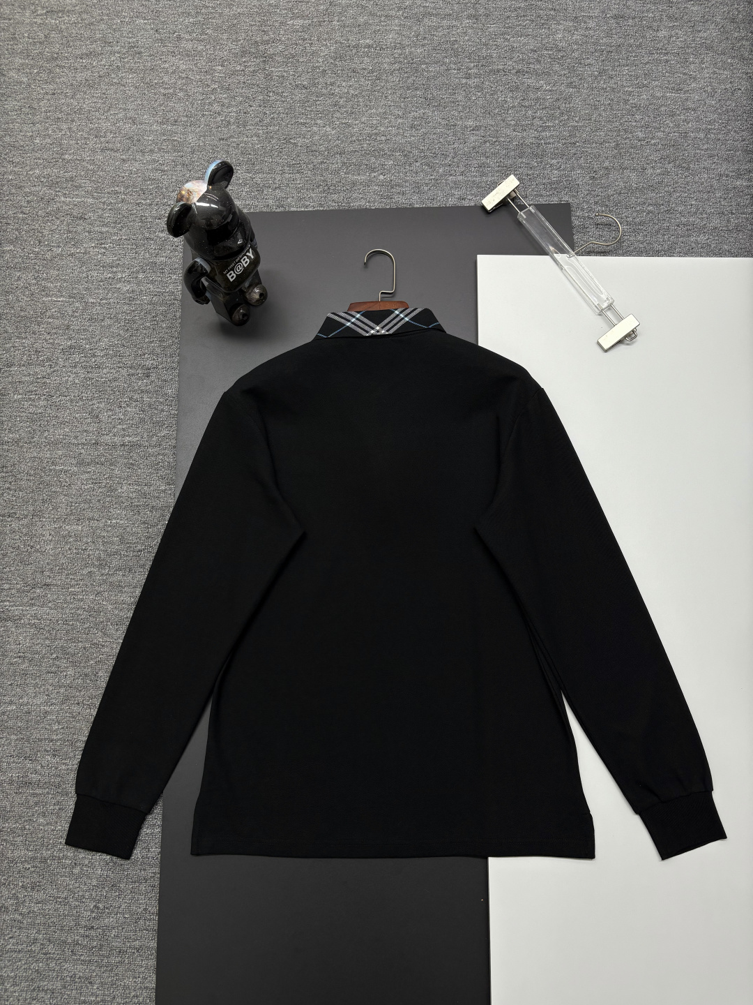 Cheap Burberry Long-Sleeved Polo Shirts for Men in 222733, $40 USD- [IB222733] - Replica Burberry Long-Sleeved Polo Shirts for Men