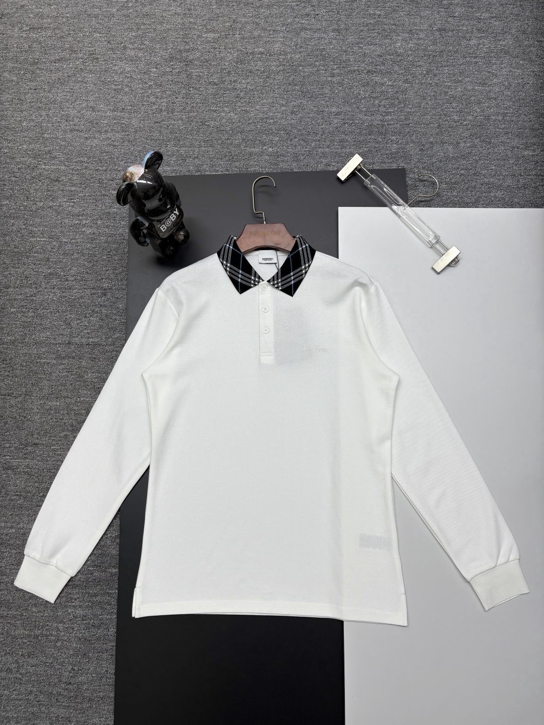 Cheap Burberry Long-Sleeved Polo Shirts for Men in 222734, $40 USD- [IB222734] - Replica Burberry Long-Sleeved Polo Shirts for Men