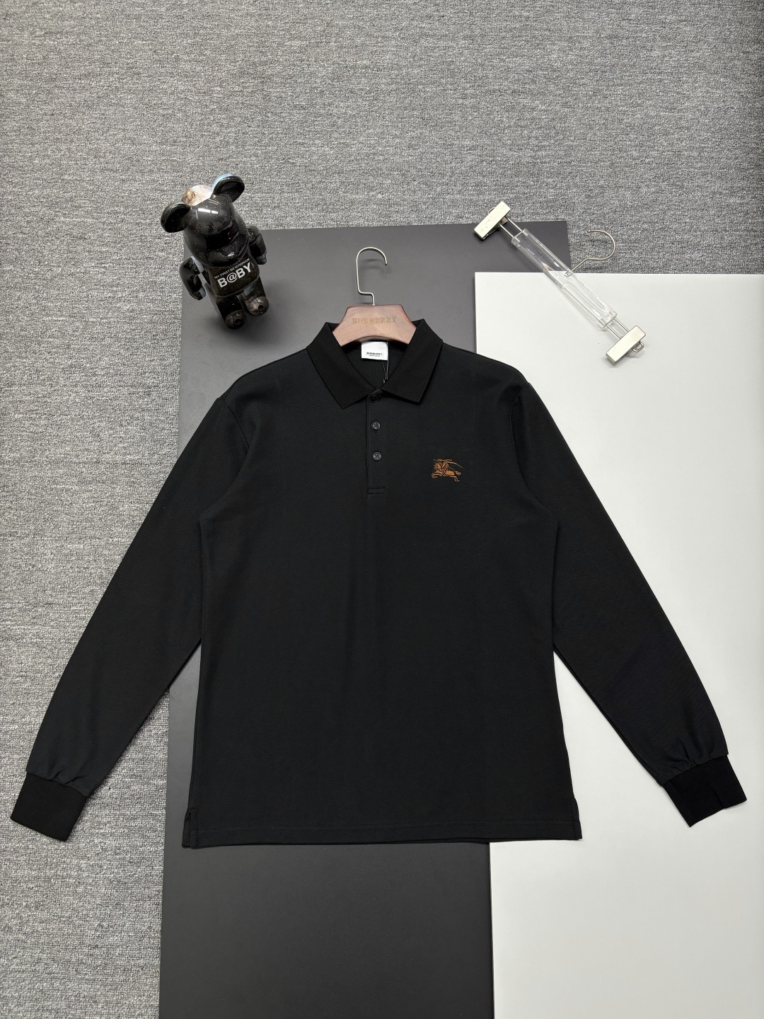 Cheap Burberry Long-Sleeved Polo Shirts for Men in 222735, $40 USD- [IB222735] - Replica Burberry Long-Sleeved Polo Shirts for Men