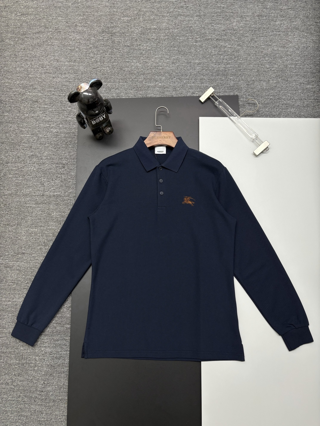 Cheap Burberry Long-Sleeved Polo Shirts for Men in 222736, $40 USD- [IB222736] - Replica Burberry Long-Sleeved Polo Shirts for Men