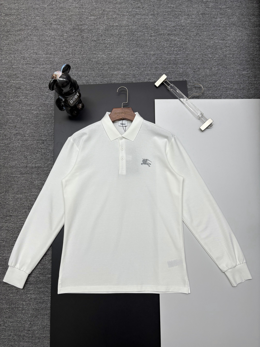 Cheap Burberry Long-Sleeved Polo Shirts for Men in 222737, $40 USD- [IB222737] - Replica Burberry Long-Sleeved Polo Shirts for Men