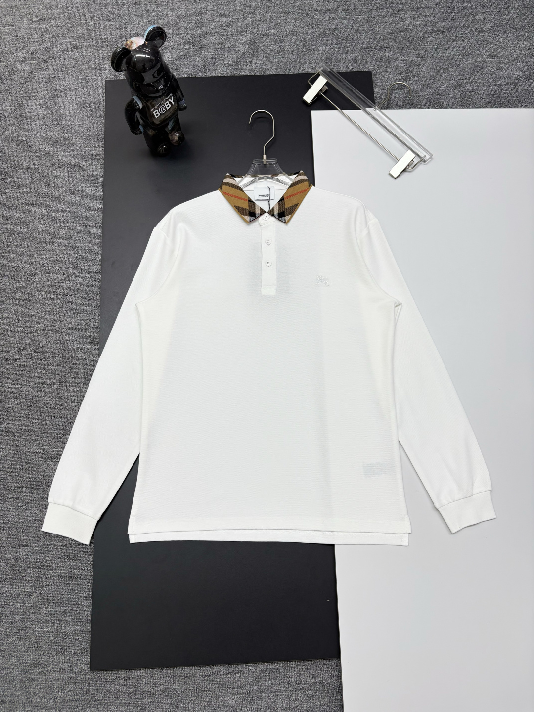 Cheap Burberry Long-Sleeved Polo Shirts for Men in 222738, $40 USD- [IB222738] - Replica Burberry Long-Sleeved Polo Shirts for Men