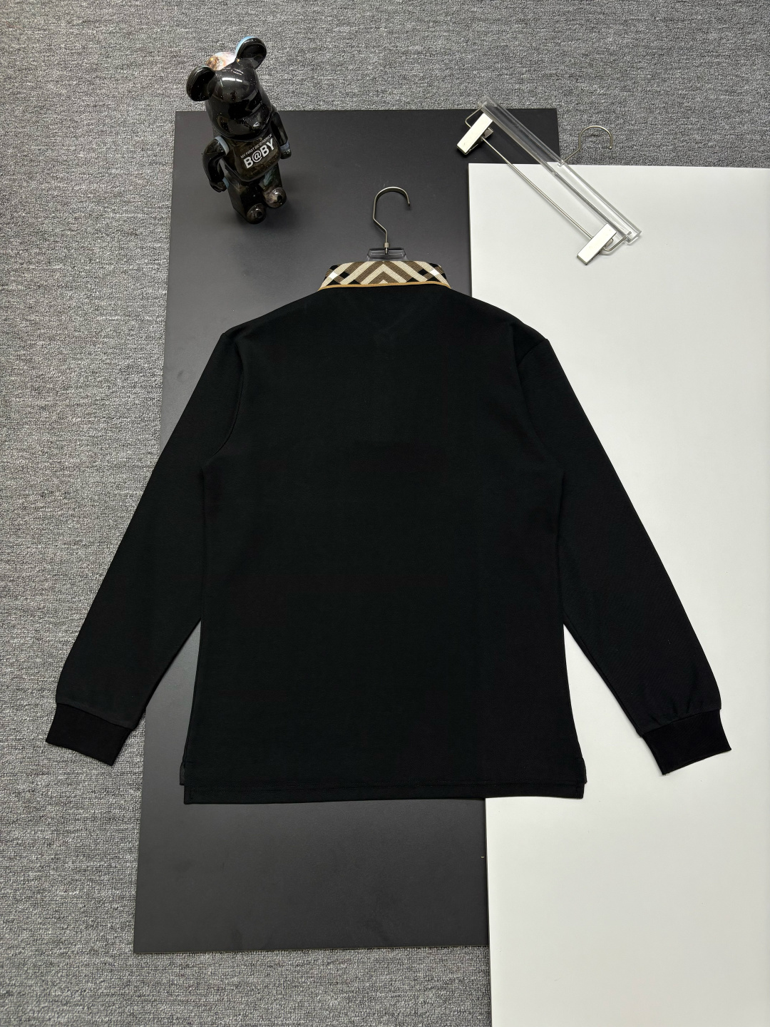 Cheap Burberry Long-Sleeved Polo Shirts for Men in 222739, $40 USD- [IB222739] - Replica Burberry Long-Sleeved Polo Shirts for Men