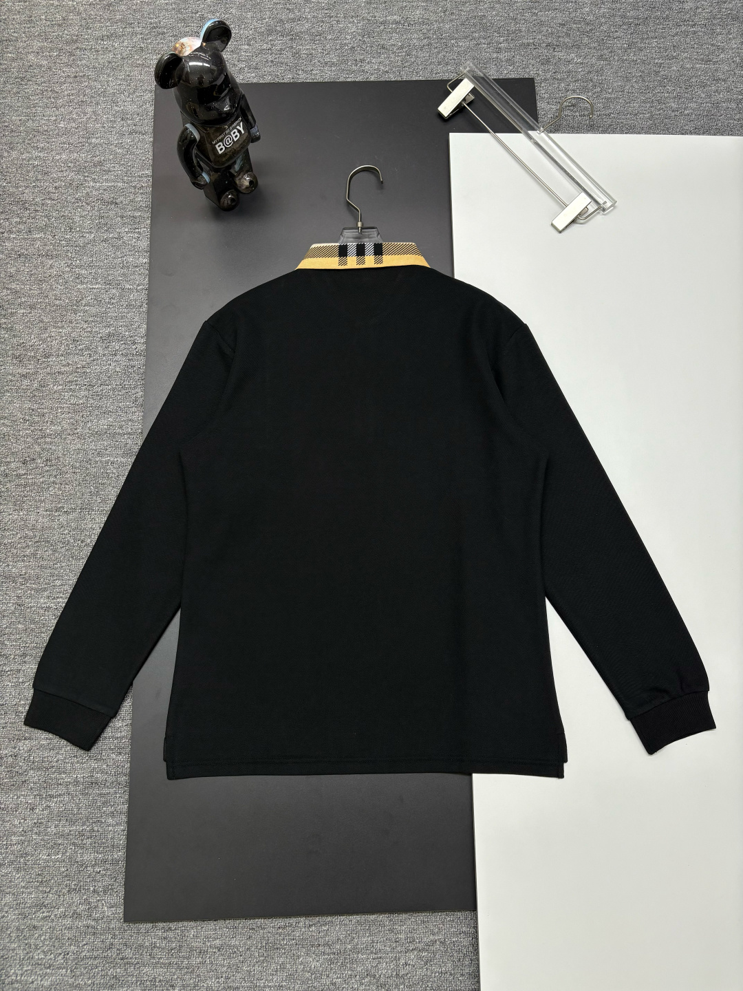 Cheap Burberry Long-Sleeved Polo Shirts for Men in 222740, $40 USD- [IB222740] - Replica Burberry Long-Sleeved Polo Shirts for Men