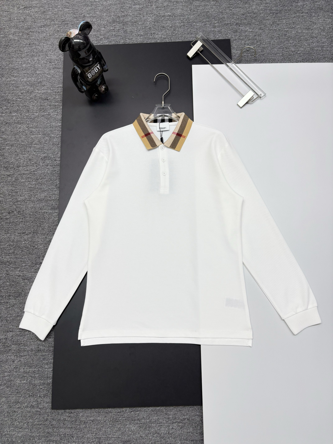 Cheap Burberry Long-Sleeved Polo Shirts for Men in 222741, $40 USD- [IB222741] - Replica Burberry Long-Sleeved Polo Shirts for Men