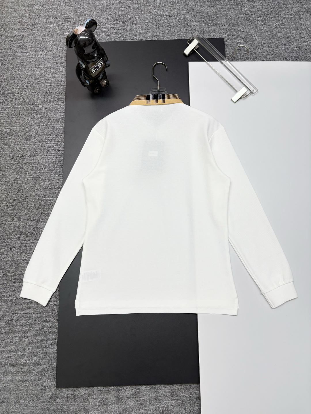 Cheap Burberry Long-Sleeved Polo Shirts for Men in 222741, $40 USD- [IB222741] - Replica Burberry Long-Sleeved Polo Shirts for Men