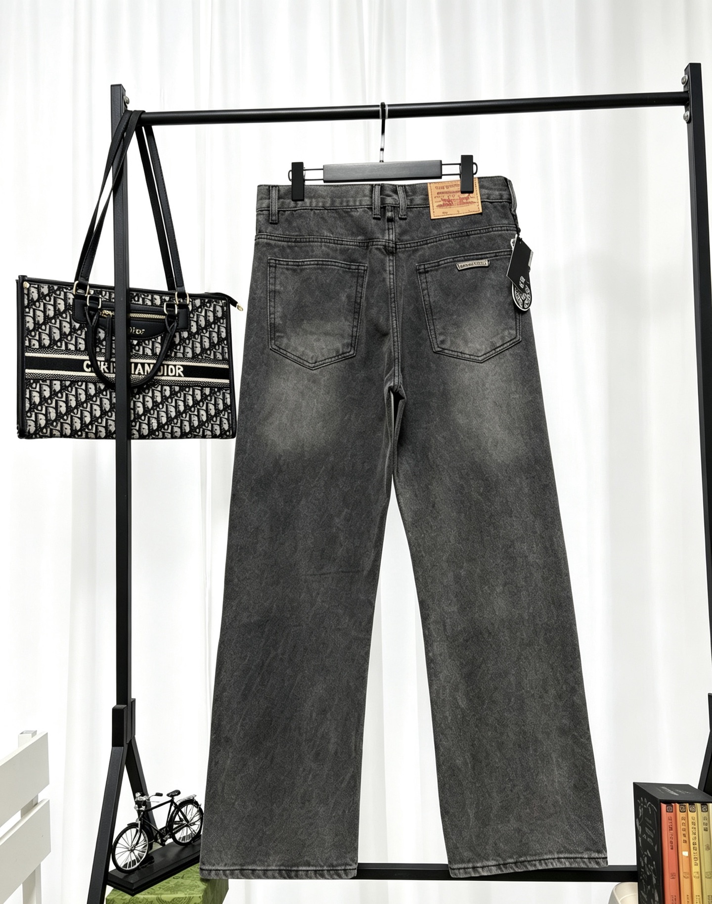 Cheap Chrome Hearts Jeans in 222801, $60 USD- [IB222801] - Replica Chrome Hearts Jeans