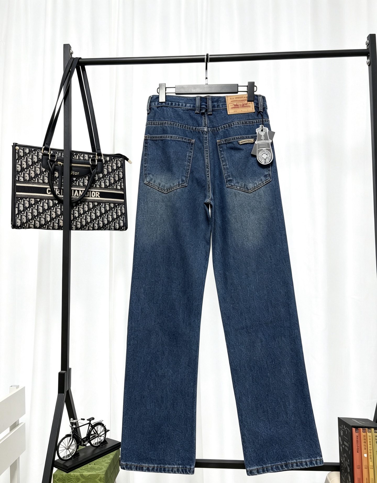 Cheap Chrome Hearts Jeans in 222804, $65 USD- [IB222804] - Replica Chrome Hearts Jeans