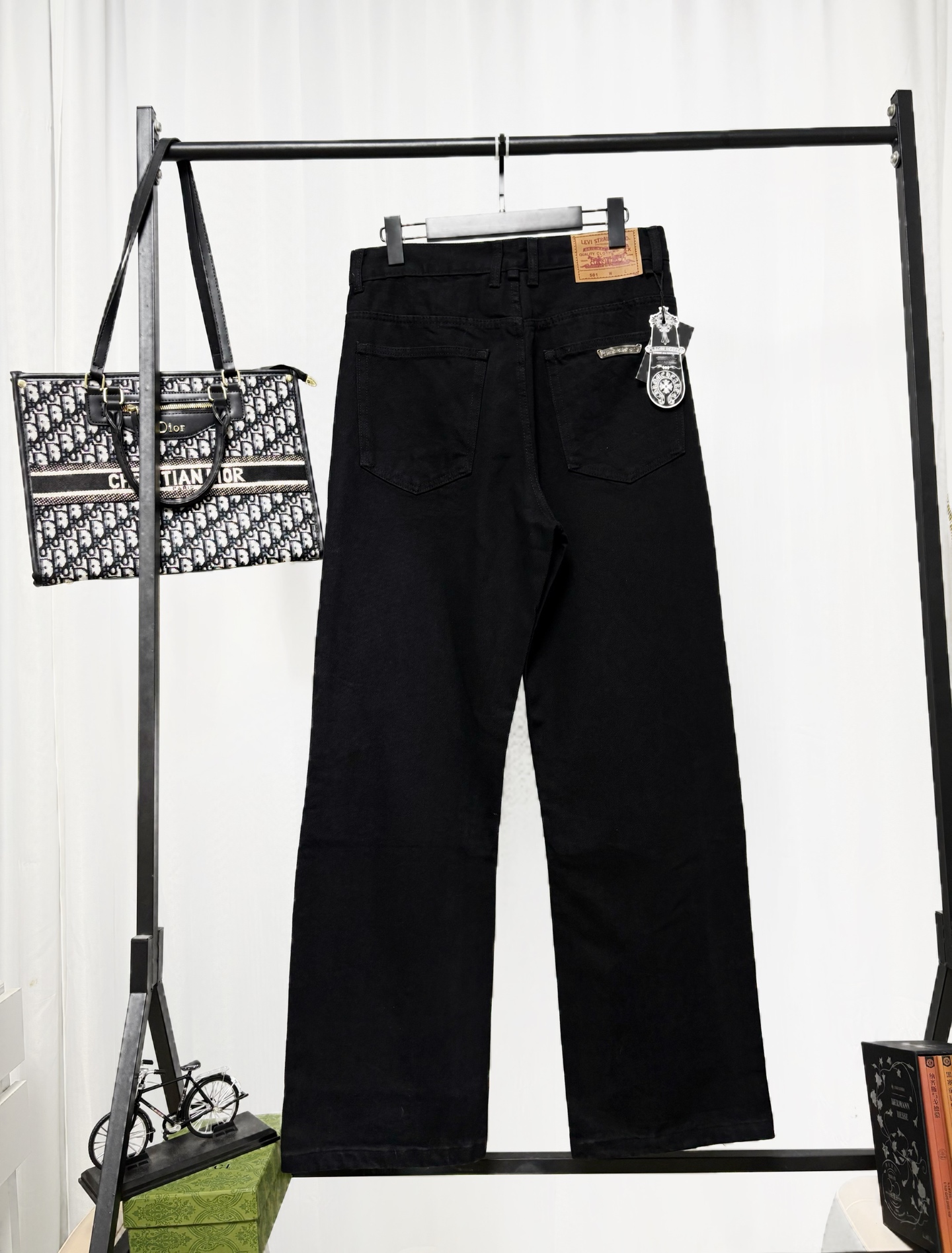 Cheap Chrome Hearts Jeans in 222807, $65 USD- [IB222807] - Replica Chrome Hearts Jeans