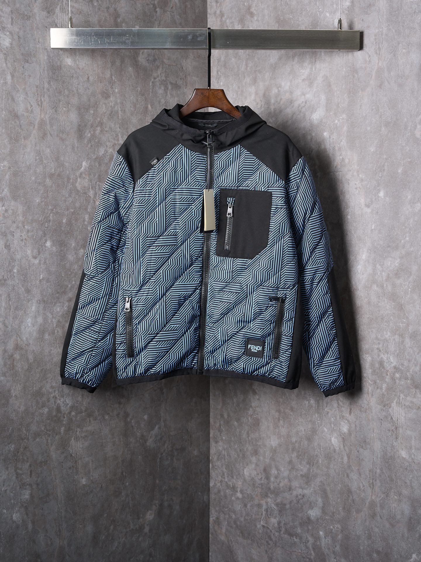 Cheap Fendi Down Coats For Men in 222903, $125 USD- [IB222903] - Replica Fendi Down Coats For Men