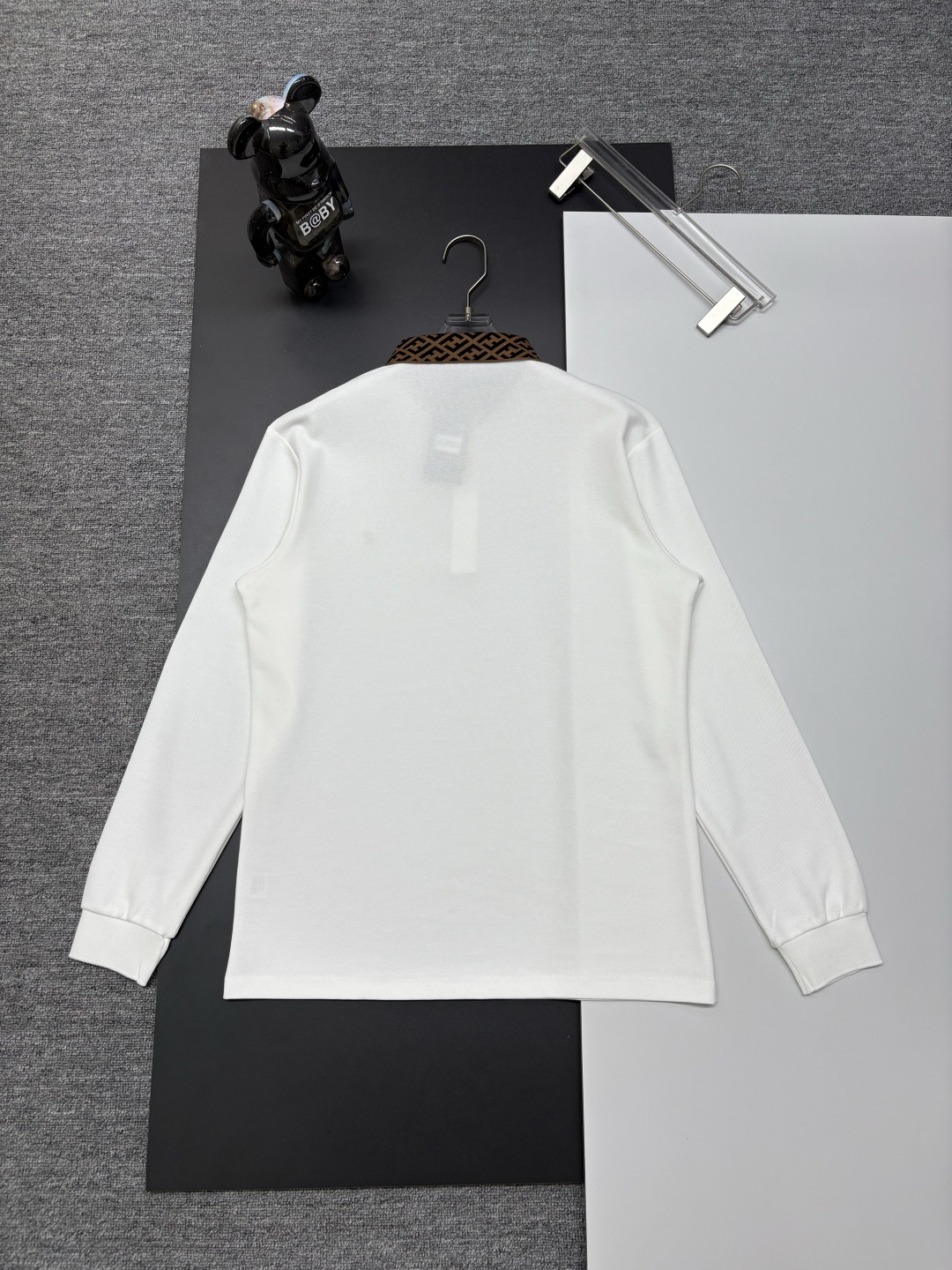 Cheap Fendi Long-Sleeved Polo Shirts for Men in 222917, $45 USD- [IB222917] - Replica Fendi Long-Sleeved Polo Shirts for Men