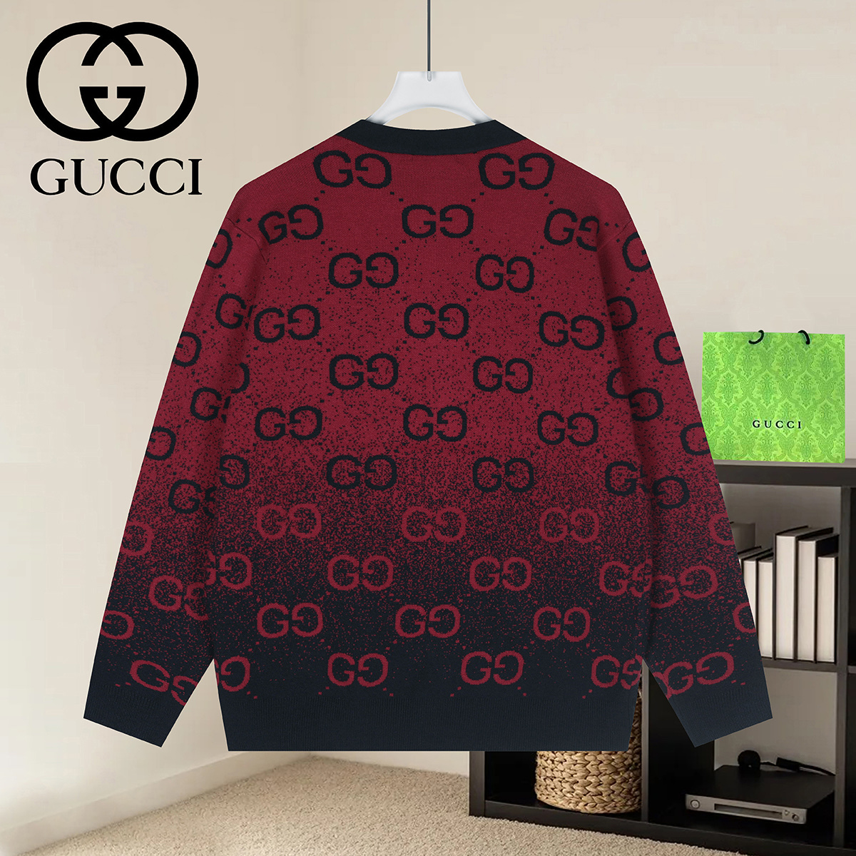 Cheap Gucci Sweaters for Men in 223007, $50 USD- [IB223007] - Replica Gucci Sweaters for Men