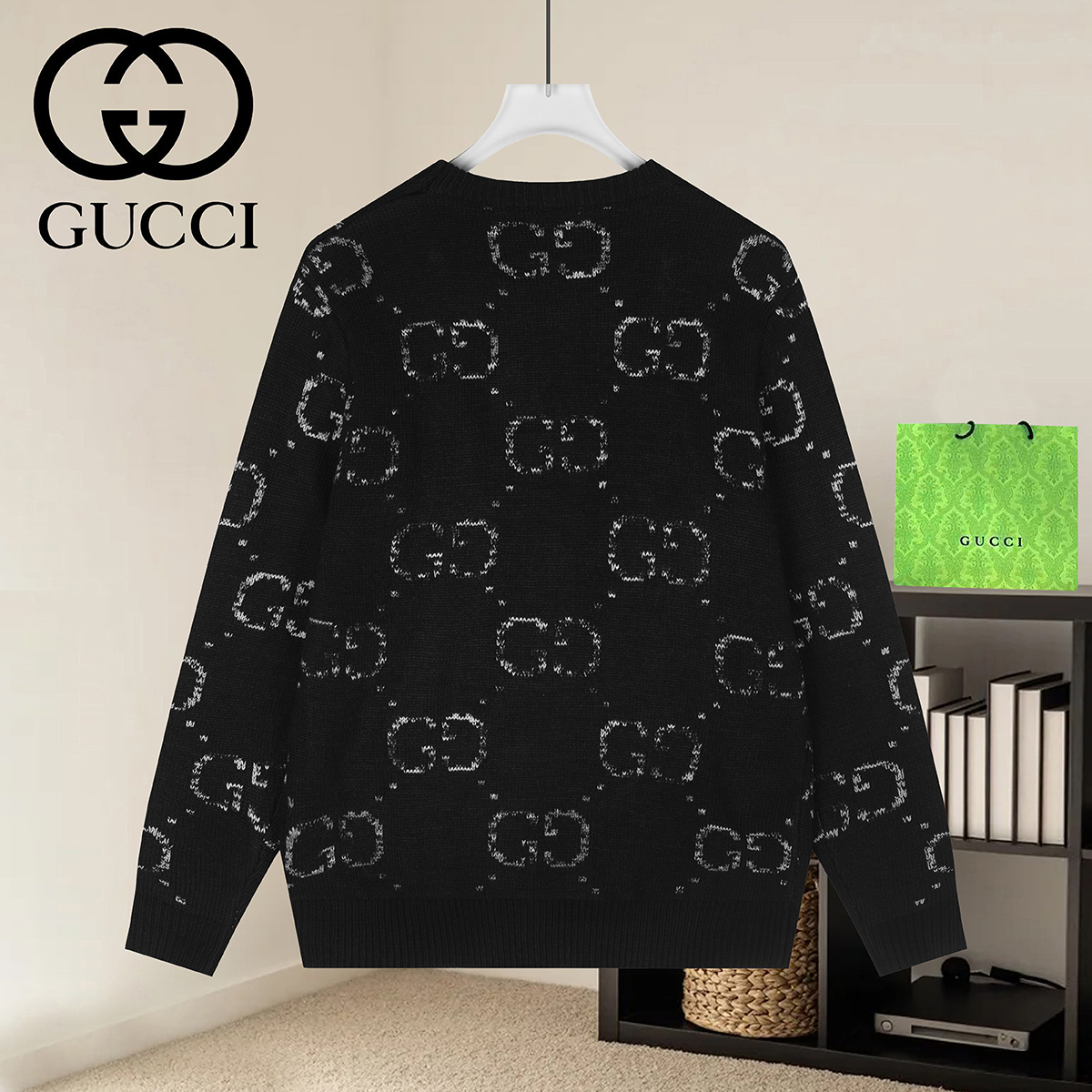 Cheap Gucci Sweaters for Men in 223009, $50 USD- [IB223009] - Replica Gucci Sweaters for Men