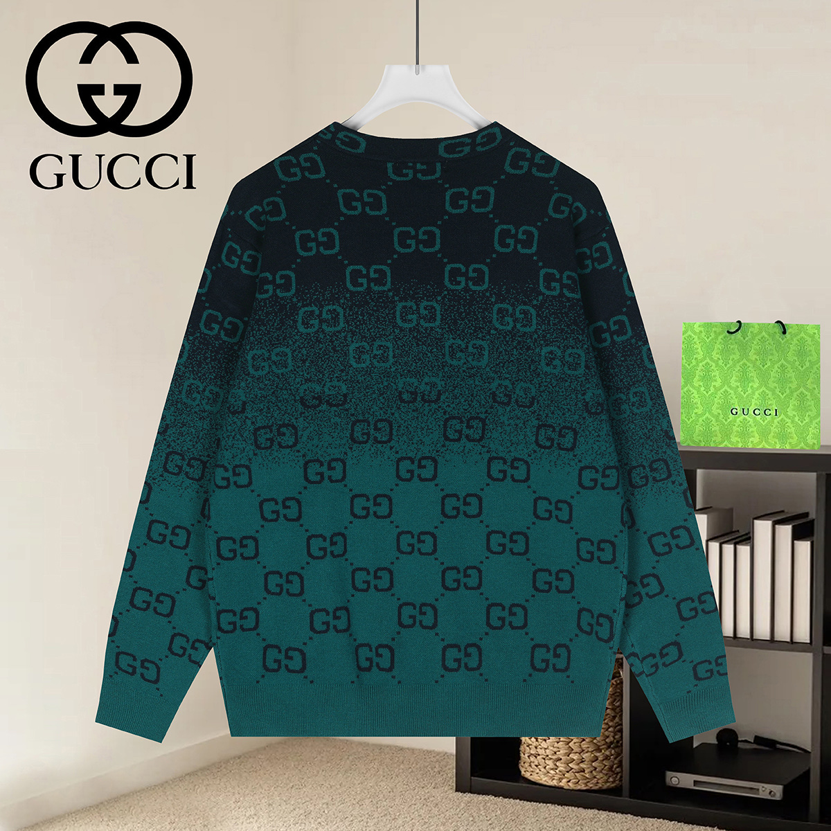 Cheap Gucci Sweaters for Men in 223011, $50 USD- [IB223011] - Replica Gucci Sweaters for Men