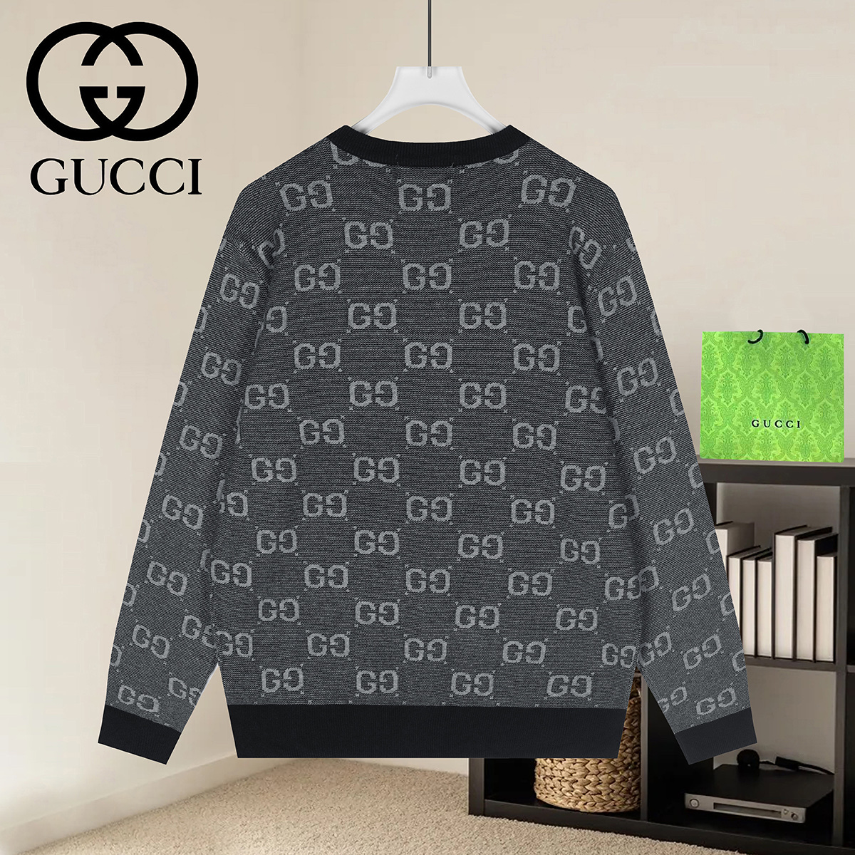 Cheap Gucci Sweaters for Men in 223014, $50 USD- [IB223014] - Replica Gucci Sweaters for Men