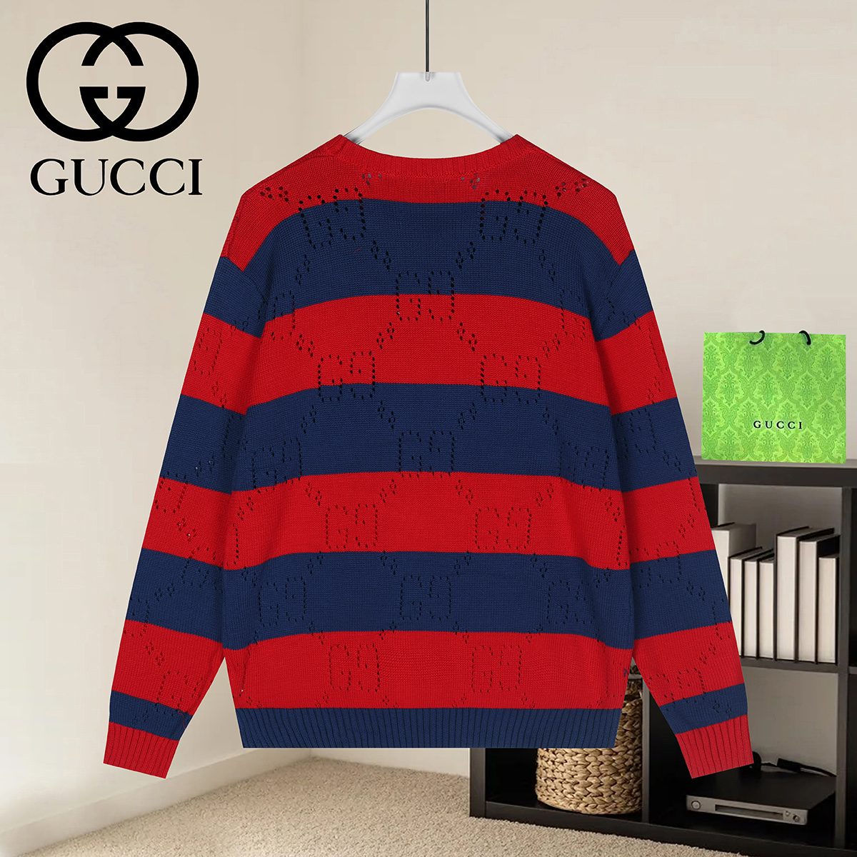 Cheap Gucci Sweaters for Men in 223015, $50 USD- [IB223015] - Replica Gucci Sweaters for Men