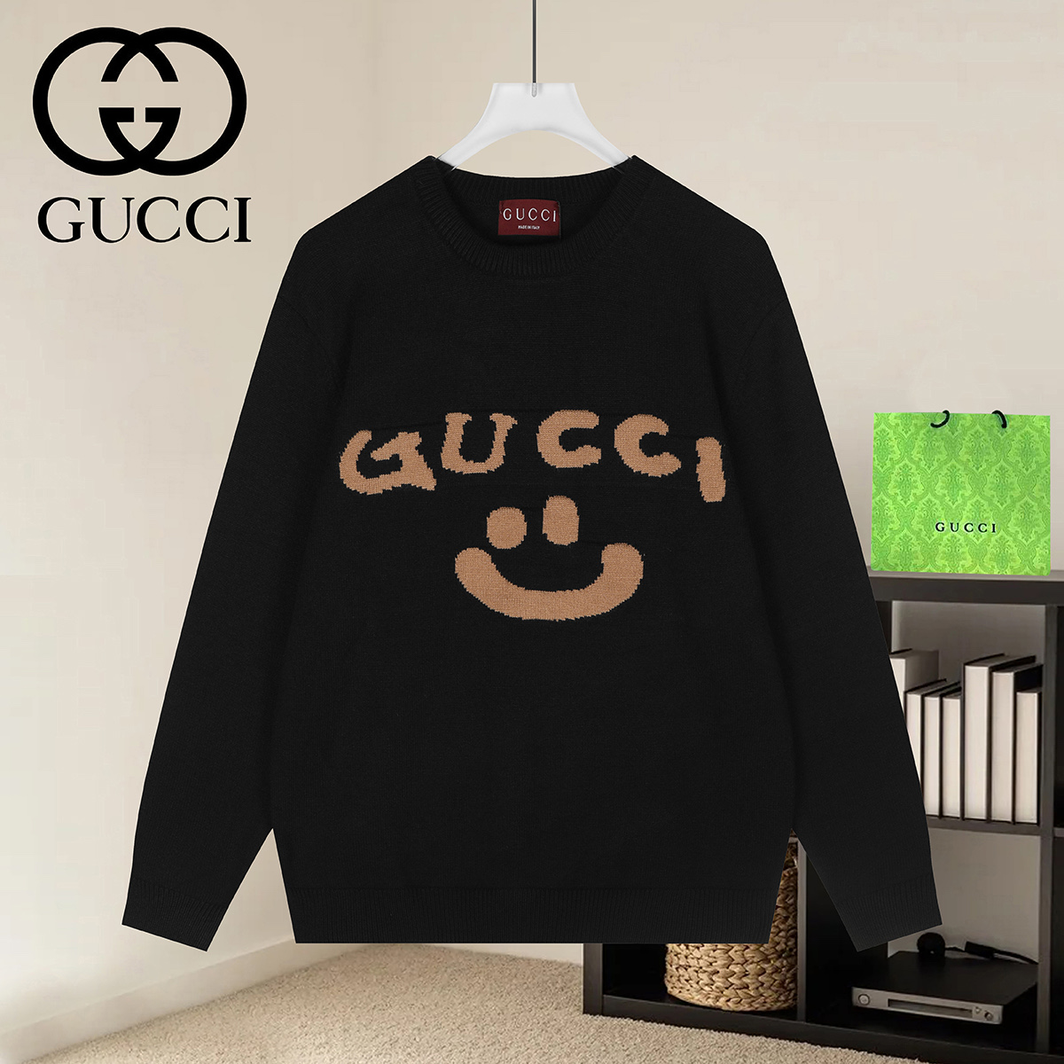 Cheap Gucci Sweaters for Men in 223016, $50 USD- [IB223016] - Replica Gucci Sweaters for Men