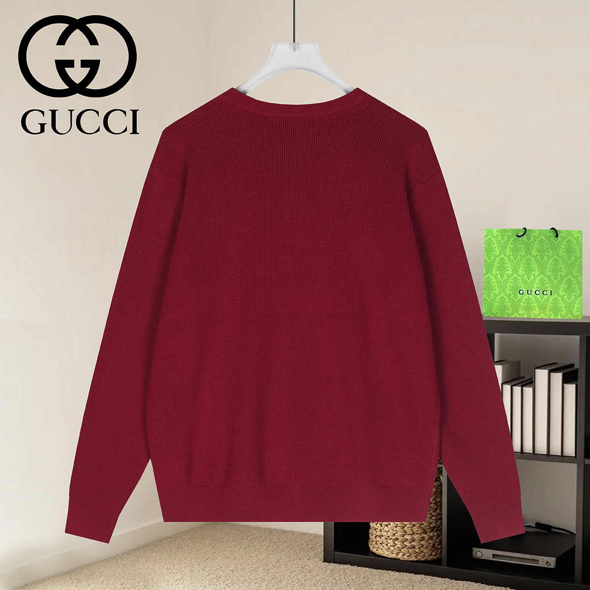 Cheap Gucci Sweaters for Men in 223018, $50 USD- [IB223018] - Replica Gucci Sweaters for Men