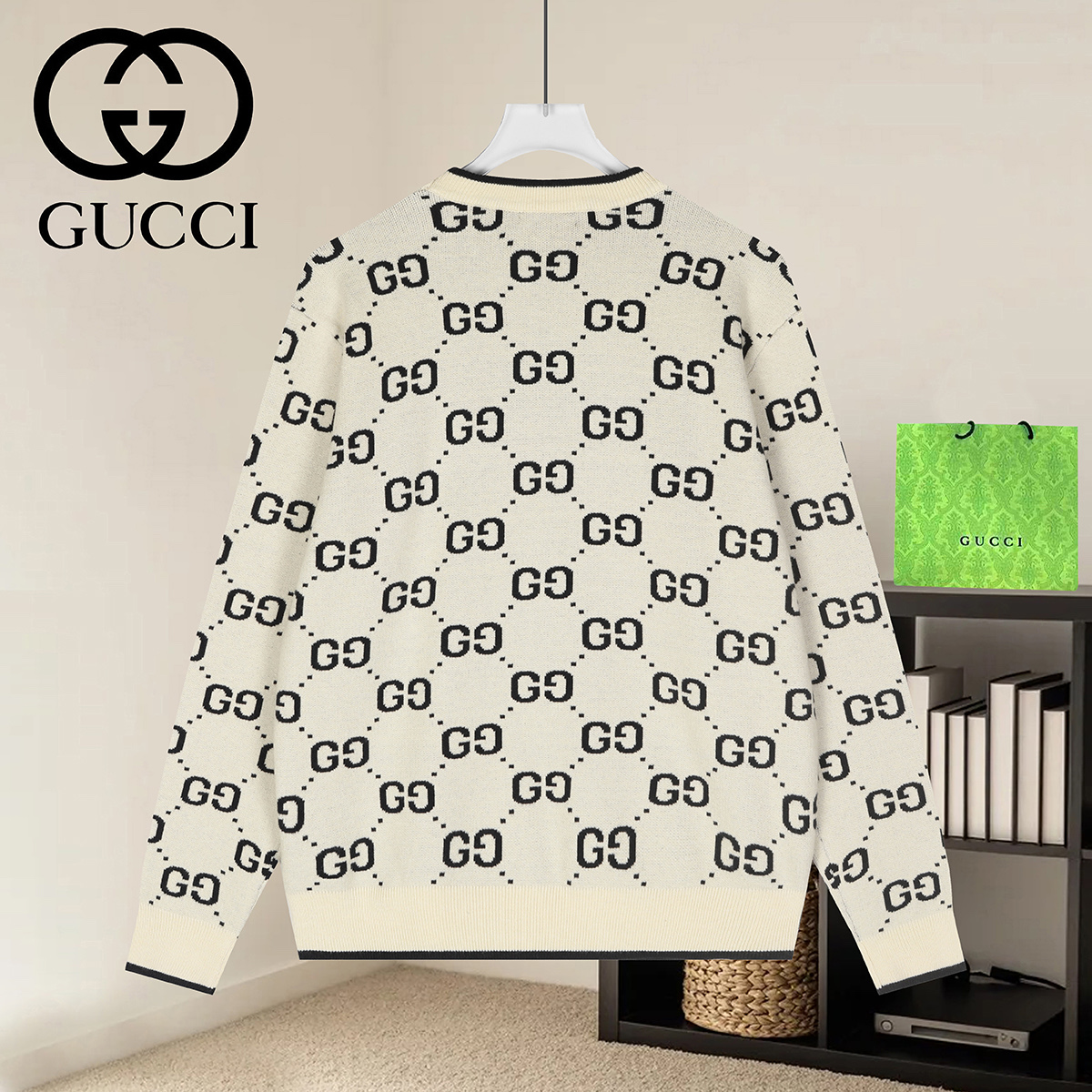Cheap Gucci Sweaters for Men in 223019, $50 USD- [IB223019] - Replica Gucci Sweaters for Men