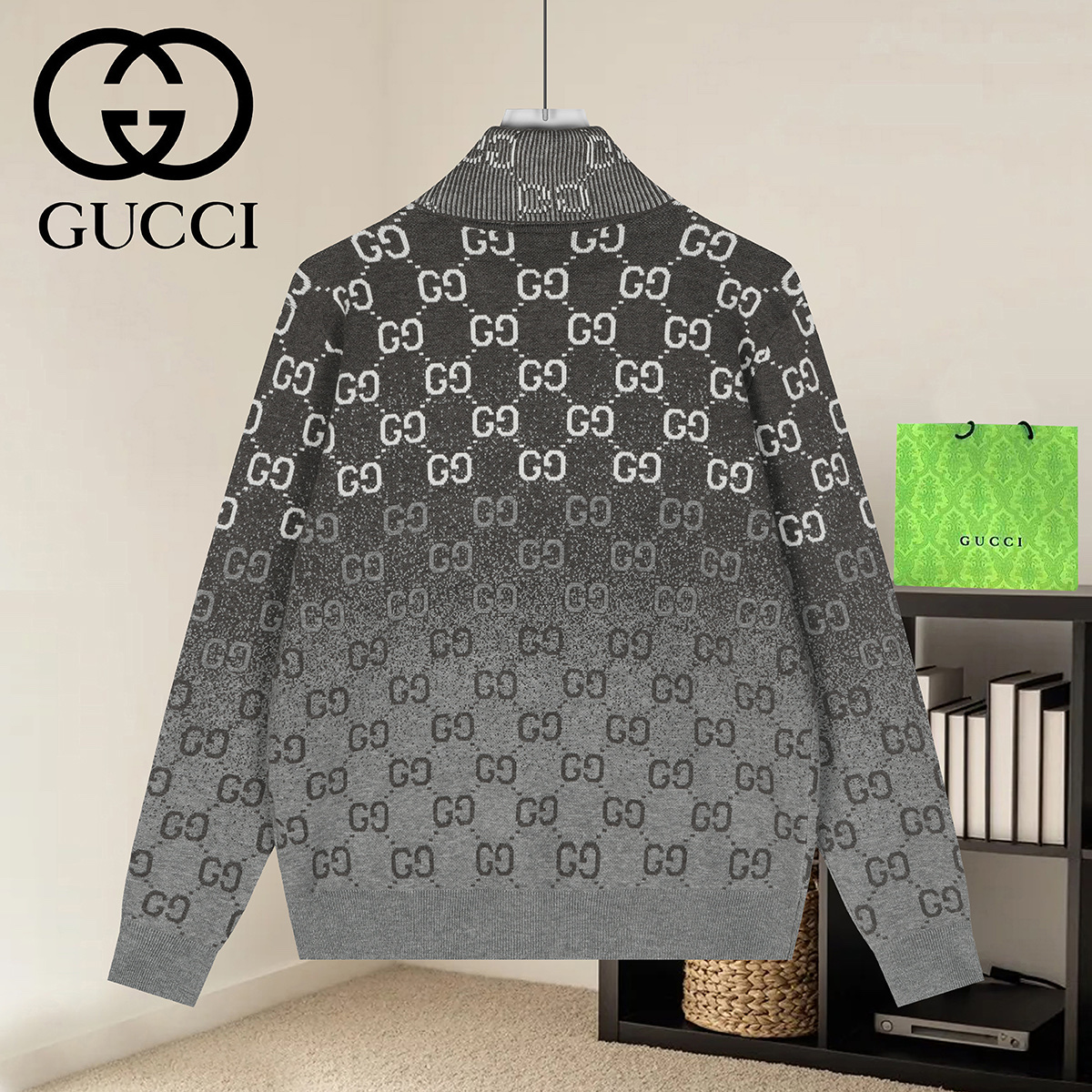 Cheap Gucci Sweaters for Men in 223021, $50 USD- [IB223021] - Replica Gucci Sweaters for Men