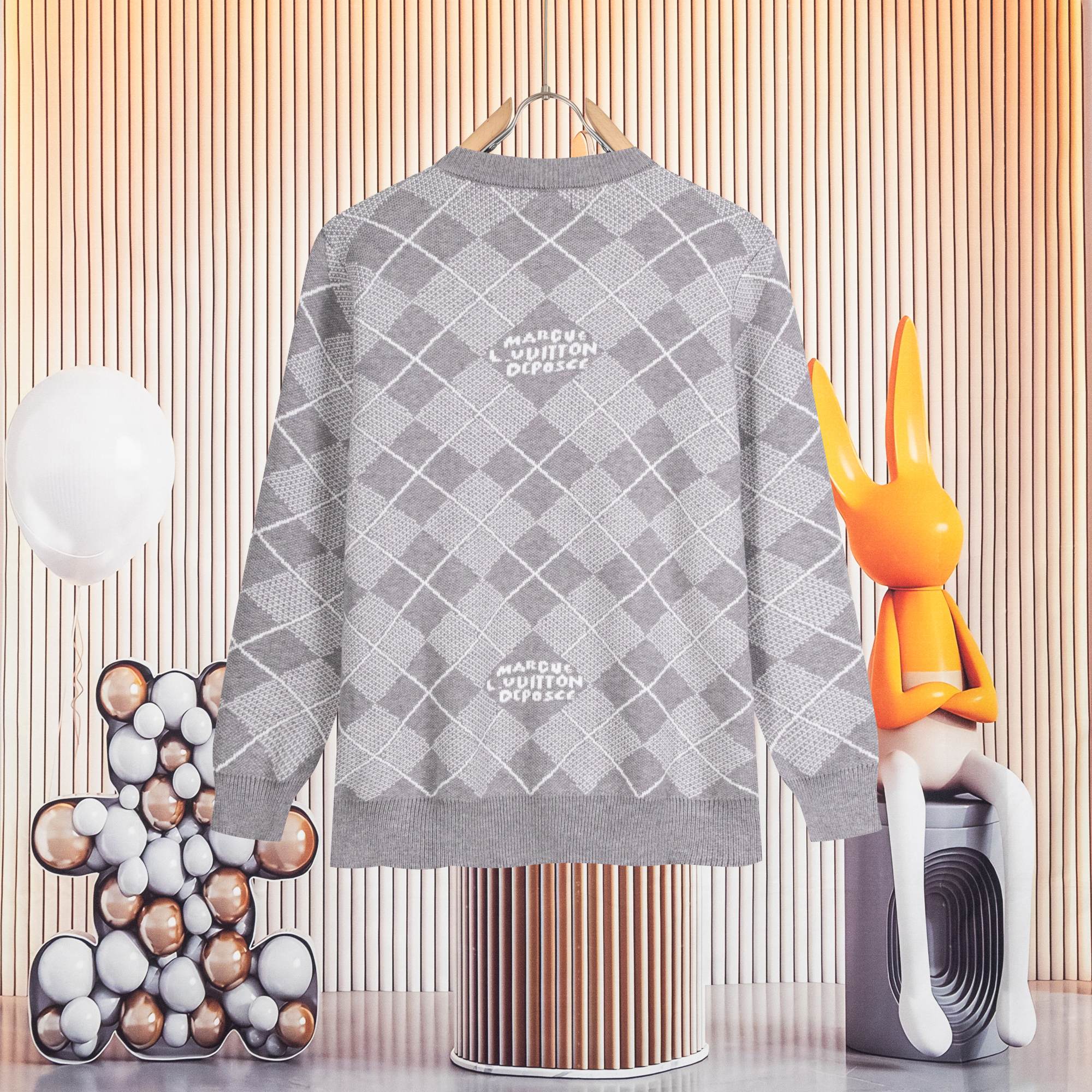 Cheap Louis Vuitton  Sweaters for Men in 223111, $50 USD- [IB223111] - Replica Louis Vuitton  Sweaters for Men