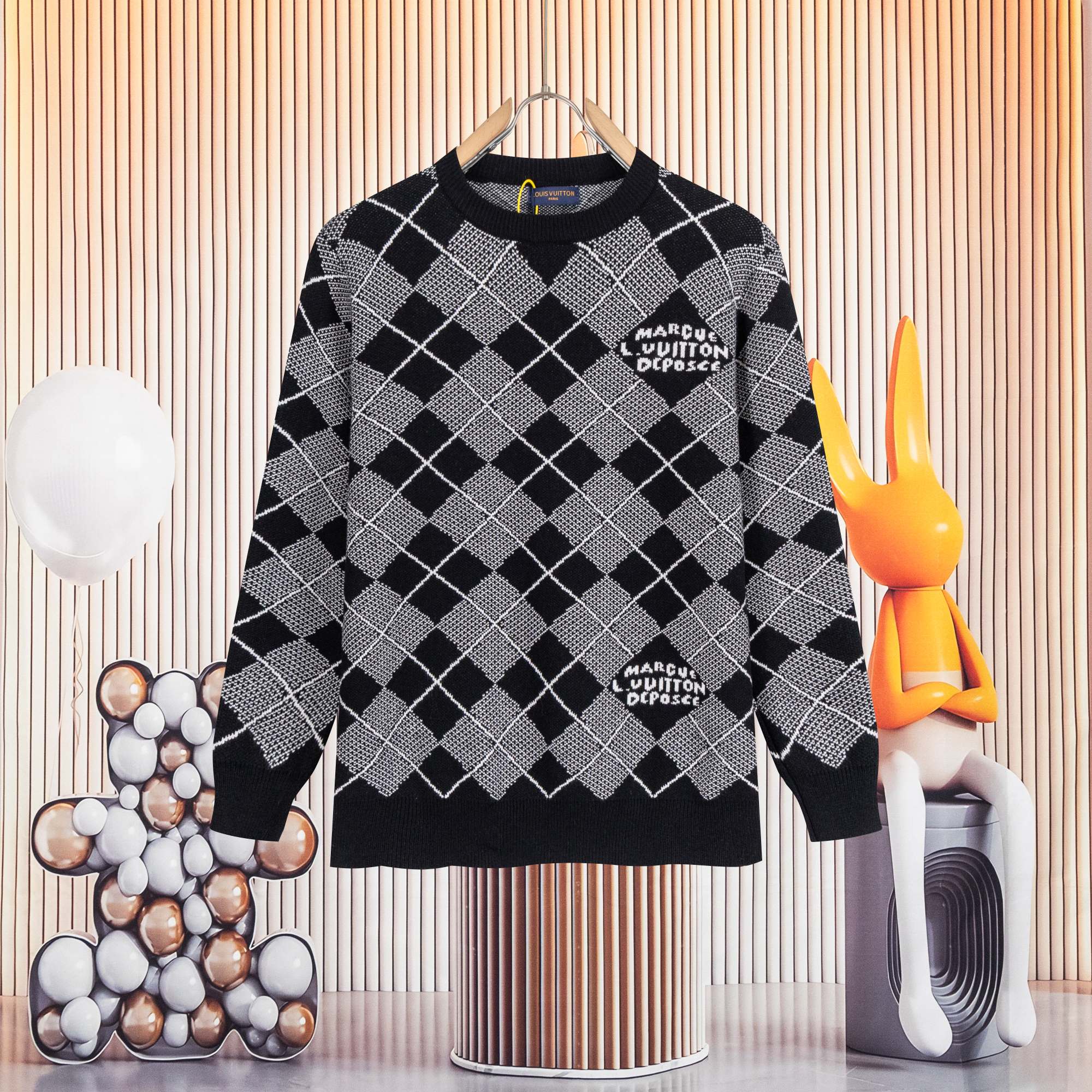 Cheap Louis Vuitton  Sweaters for Men in 223112, $50 USD- [IB223112] - Replica Louis Vuitton  Sweaters for Men