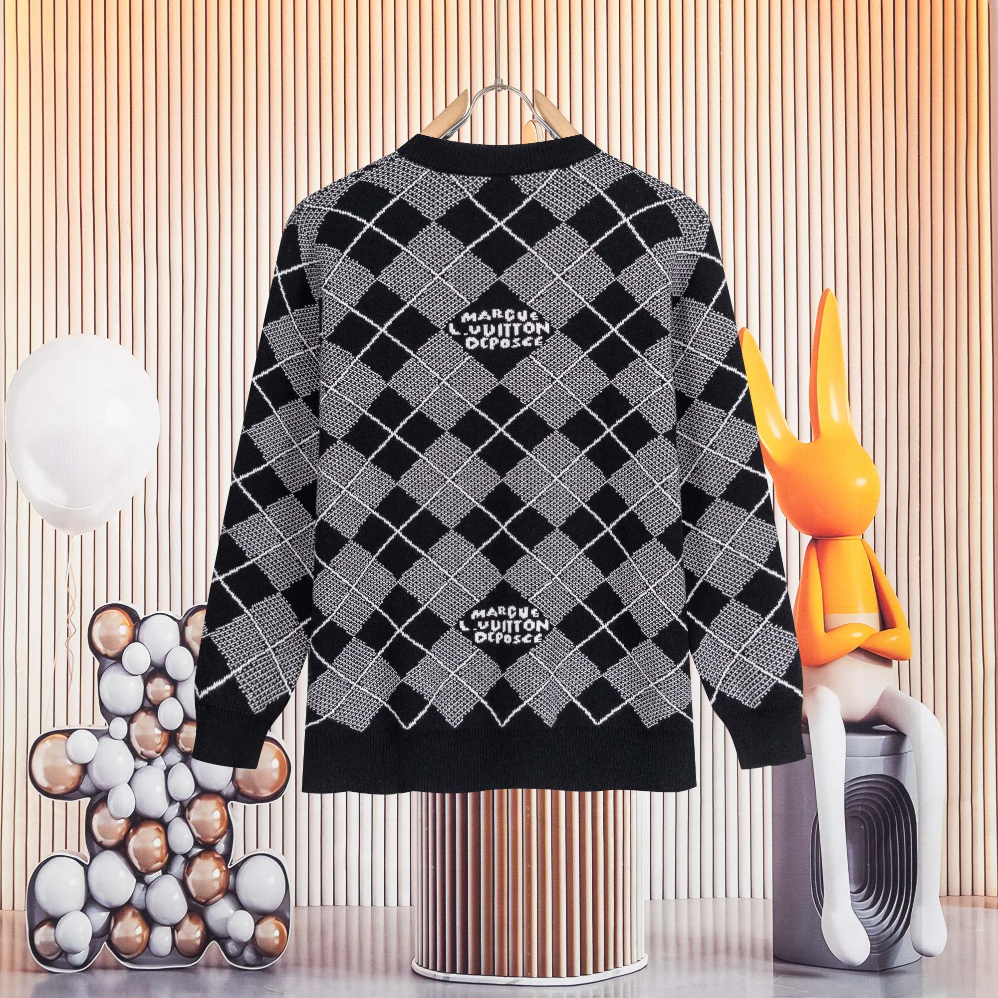 Cheap Louis Vuitton  Sweaters for Men in 223112, $50 USD- [IB223112] - Replica Louis Vuitton  Sweaters for Men
