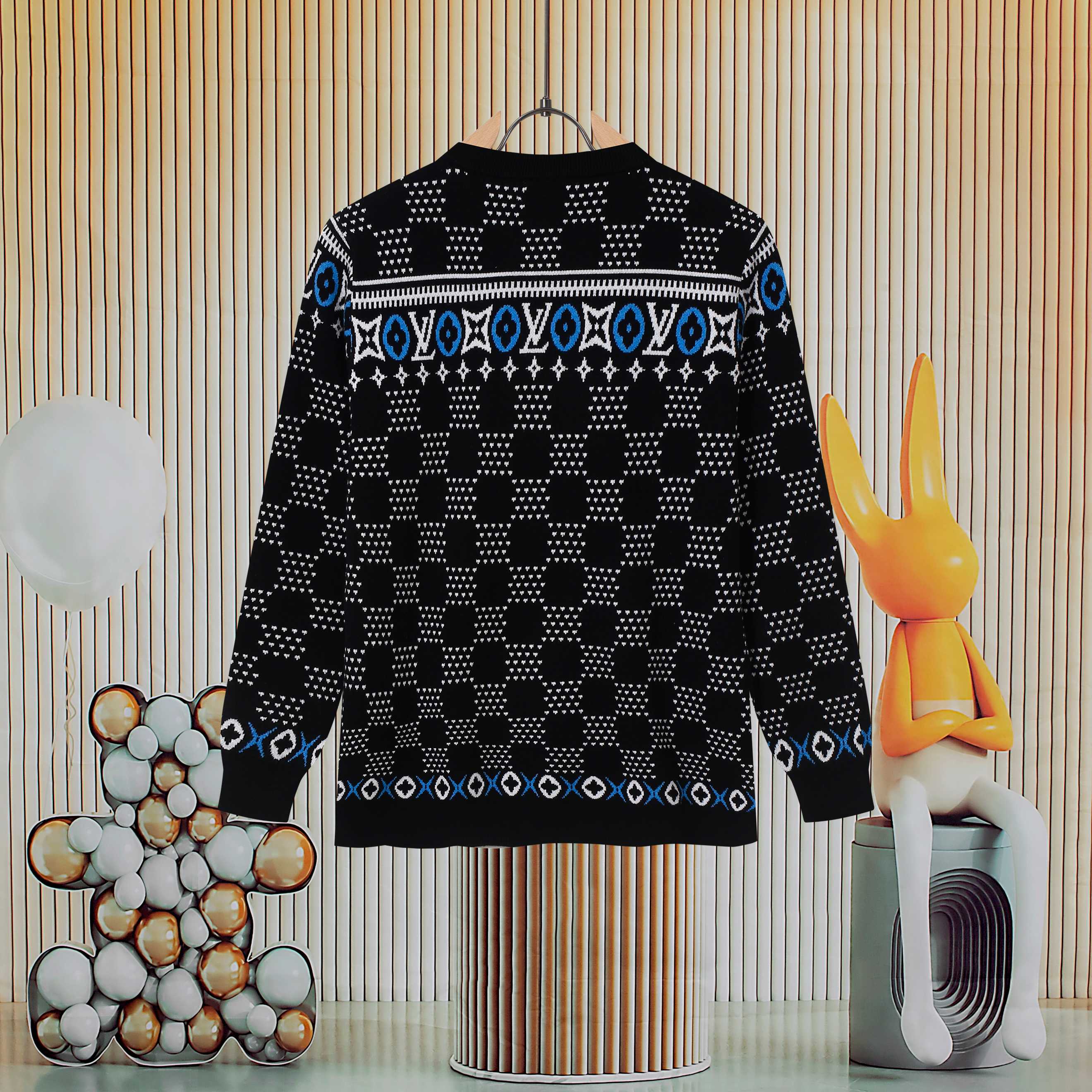 Cheap Louis Vuitton  Sweaters for Men in 223117, $45 USD- [IB223117] - Replica Louis Vuitton  Sweaters for Men