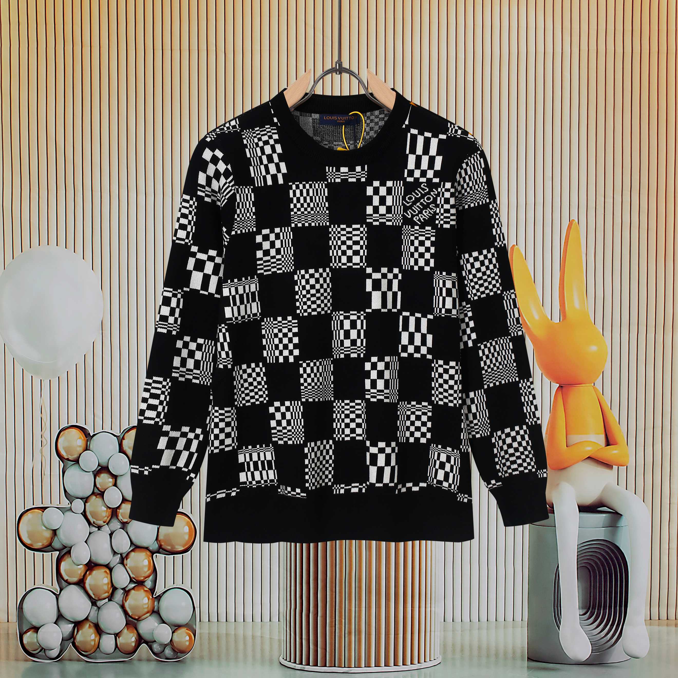 Cheap Louis Vuitton  Sweaters for Men in 223121, $55 USD- [IB223121] - Replica Louis Vuitton  Sweaters for Men