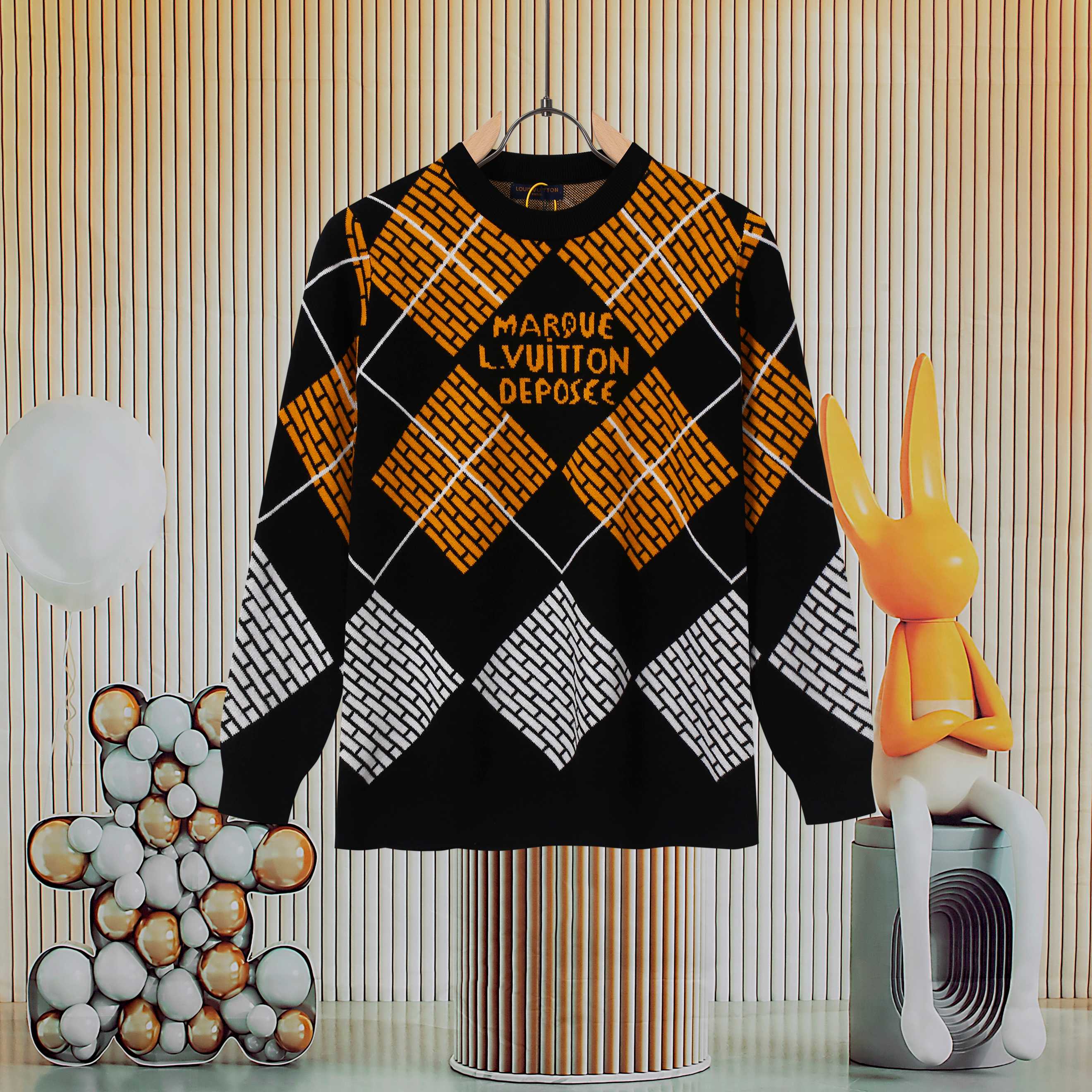 Cheap Louis Vuitton  Sweaters for Men in 223123, $55 USD- [IB223123] - Replica Louis Vuitton  Sweaters for Men