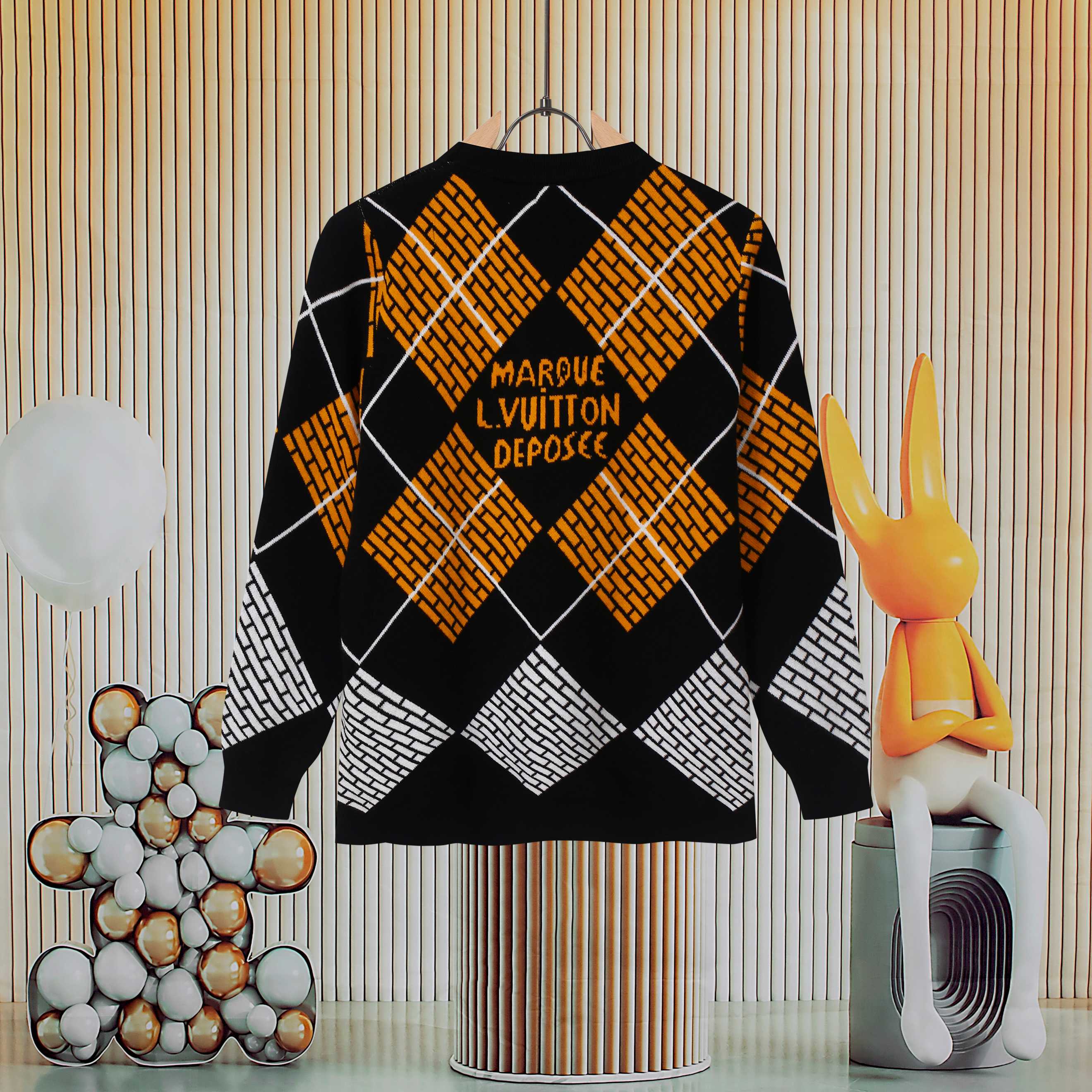 Cheap Louis Vuitton  Sweaters for Men in 223123, $55 USD- [IB223123] - Replica Louis Vuitton  Sweaters for Men