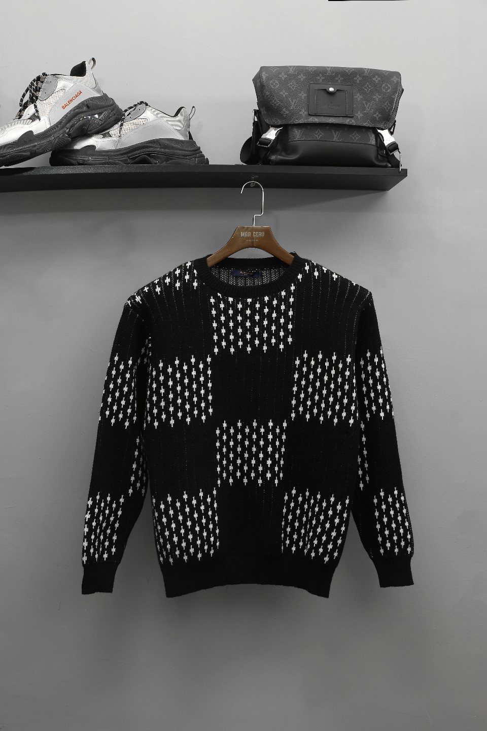 Cheap Louis Vuitton  Sweaters for Men in 223124, $55 USD- [IB223124] - Replica Louis Vuitton  Sweaters for Men