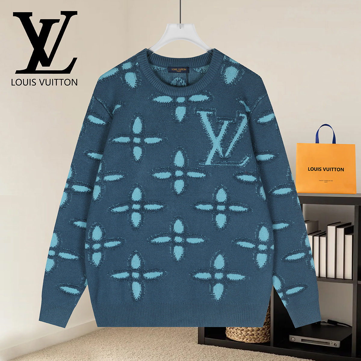 Cheap Louis Vuitton  Sweaters for Men in 223161, $50 USD- [IB223161] - Replica Louis Vuitton  Sweaters for Men