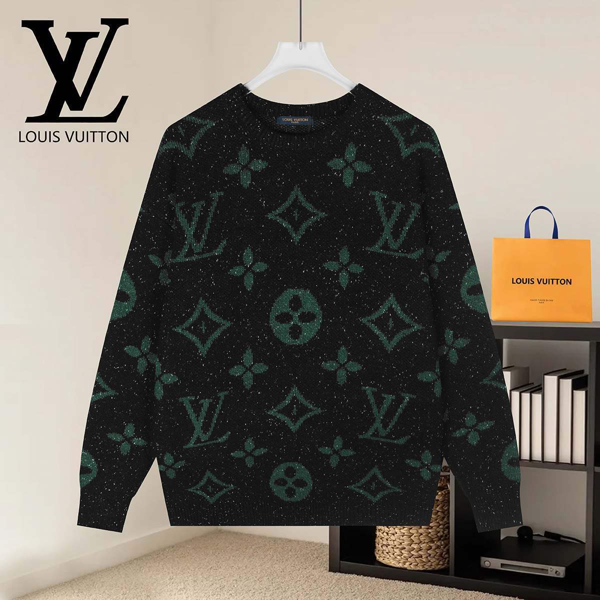 Cheap Louis Vuitton  Sweaters for Men in 223162, $50 USD- [IB223162] - Replica Louis Vuitton  Sweaters for Men