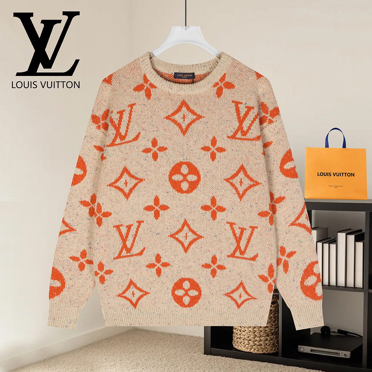 Cheap Louis Vuitton  Sweaters for Men in 223163, $50 USD- [IB223163] - Replica Louis Vuitton  Sweaters for Men