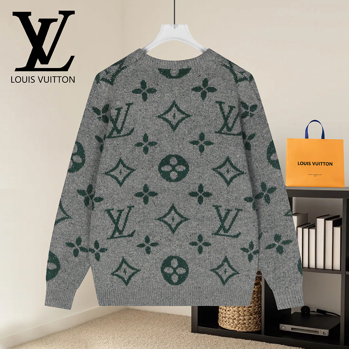 Cheap Louis Vuitton  Sweaters for Men in 223164, $50 USD- [IB223164] - Replica Louis Vuitton  Sweaters for Men