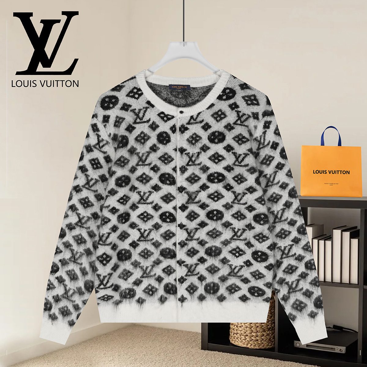 Cheap Louis Vuitton  Sweaters for Men in 223165, $50 USD- [IB223165] - Replica Louis Vuitton  Sweaters for Men