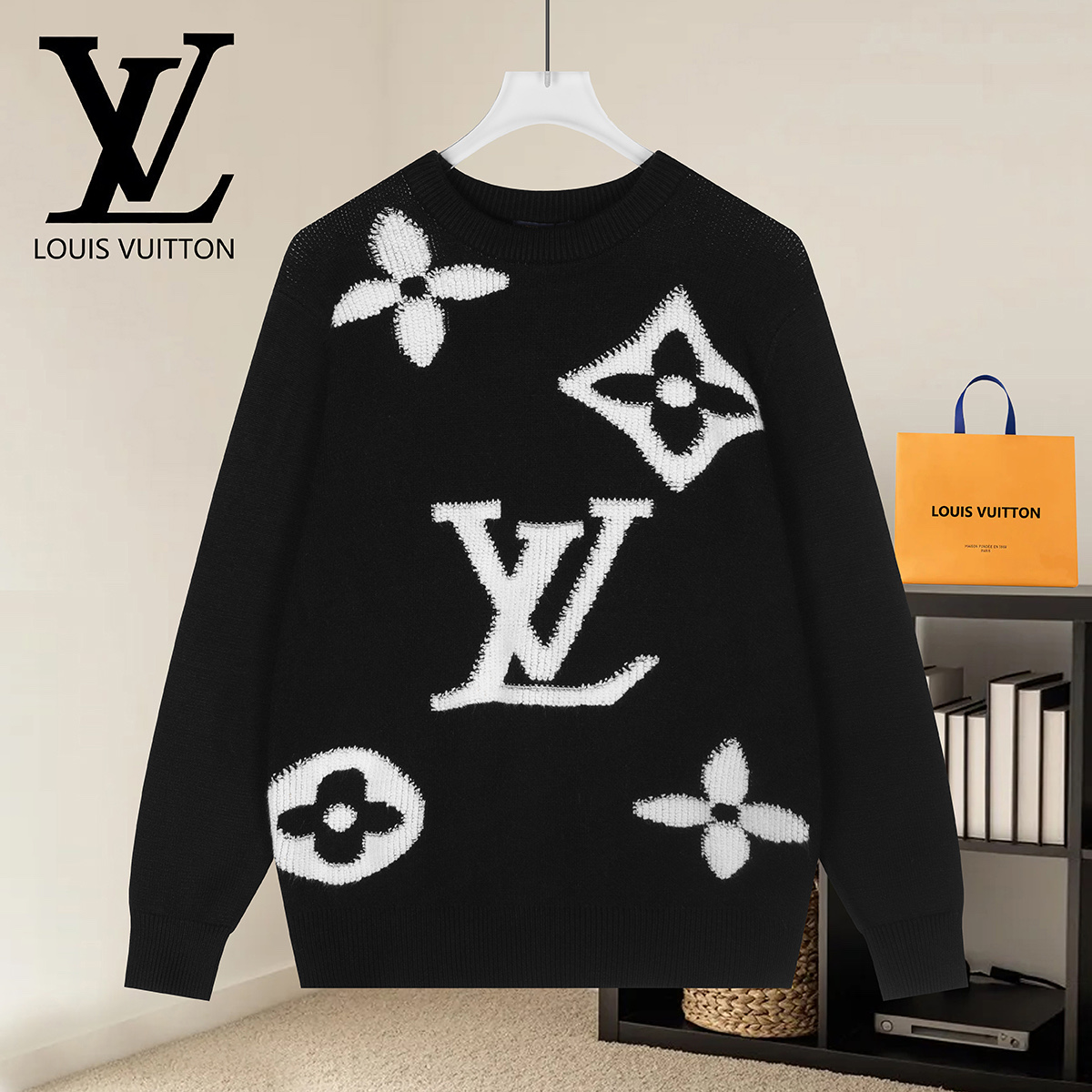 Cheap Louis Vuitton  Sweaters for Men in 223166, $50 USD- [IB223166] - Replica Louis Vuitton  Sweaters for Men