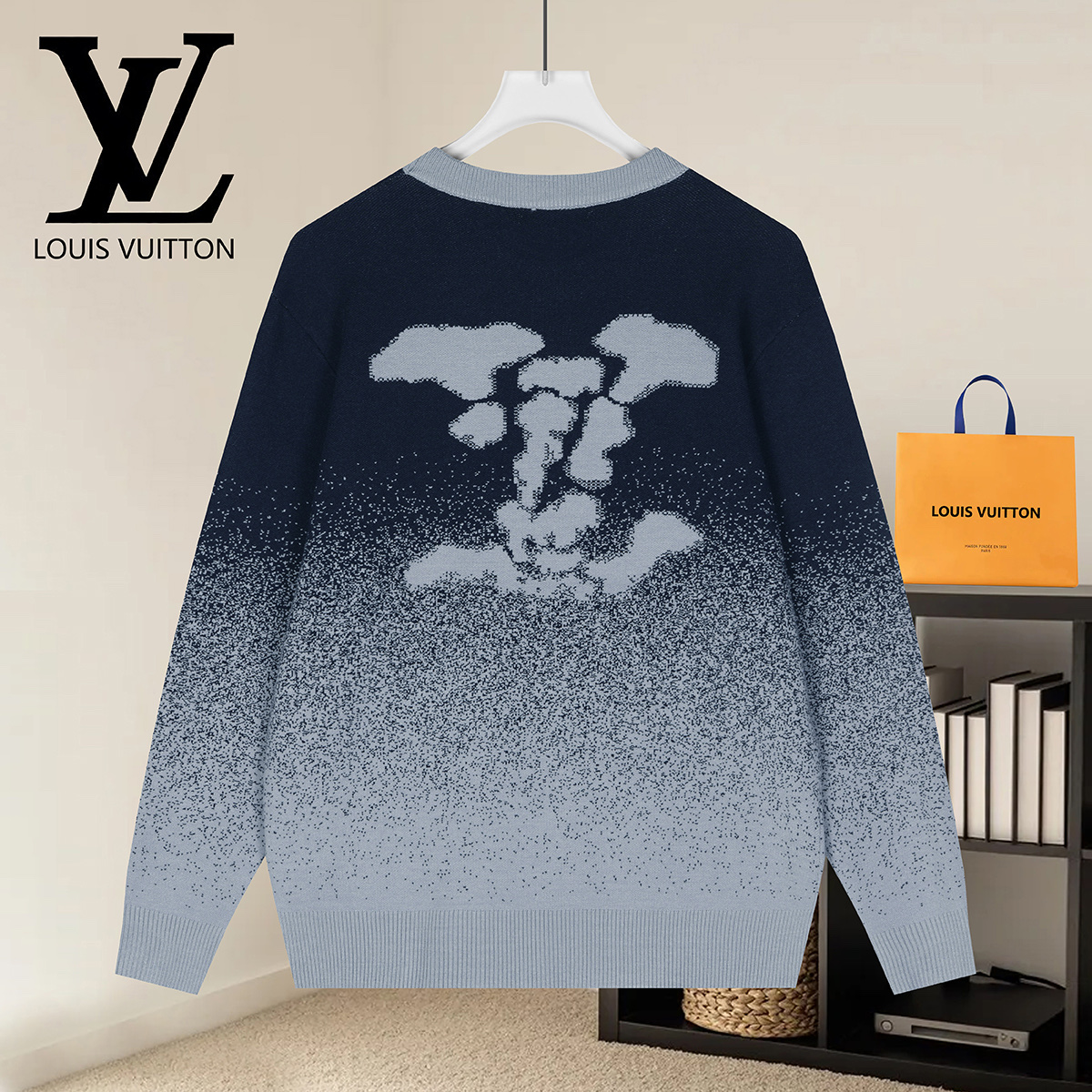 Cheap Louis Vuitton  Sweaters for Men in 223168, $50 USD- [IB223168] - Replica Louis Vuitton  Sweaters for Men