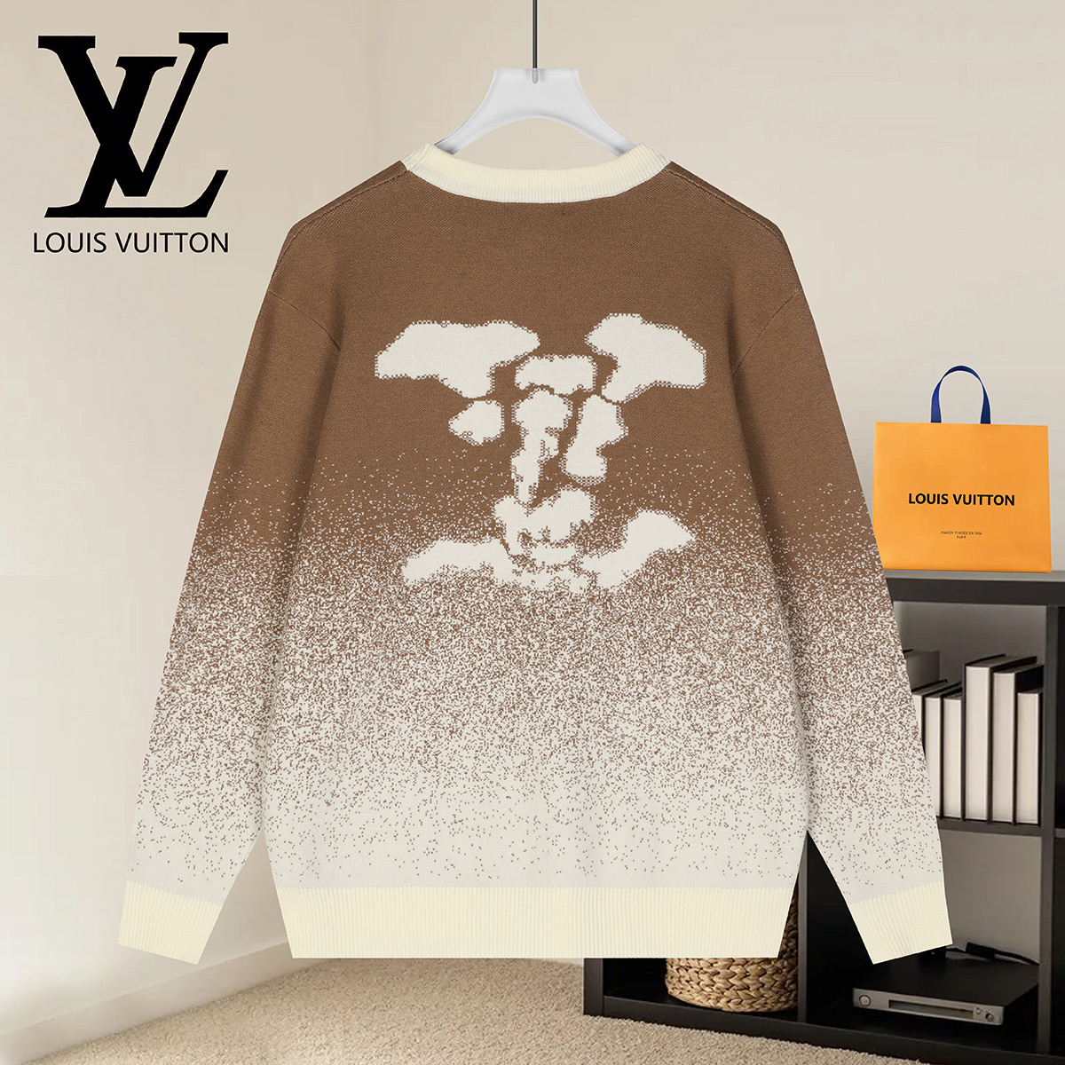 Cheap Louis Vuitton  Sweaters for Men in 223169, $50 USD- [IB223169] - Replica Louis Vuitton  Sweaters for Men